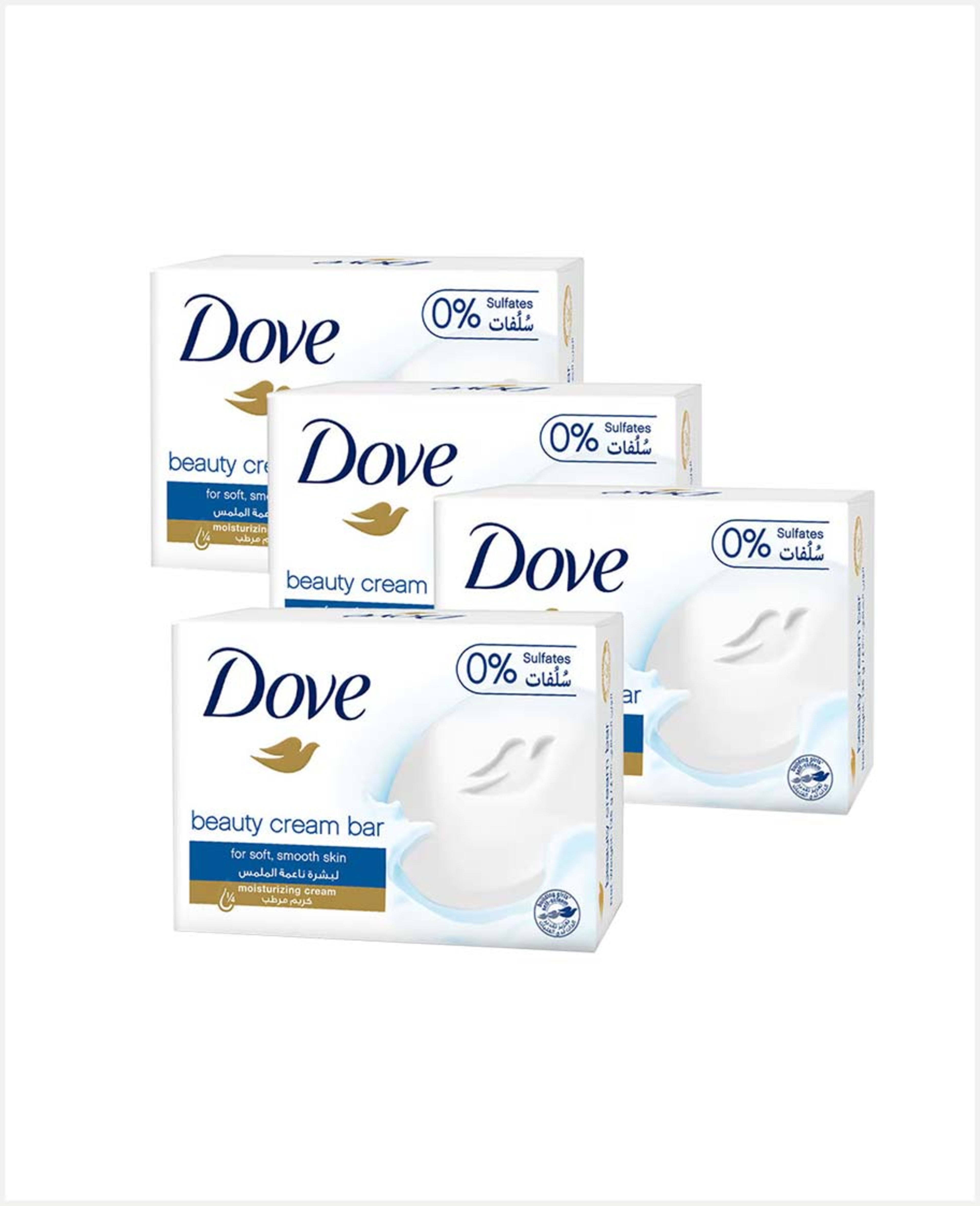 Dove Beauty Cream Bar Soap 4x125gm
