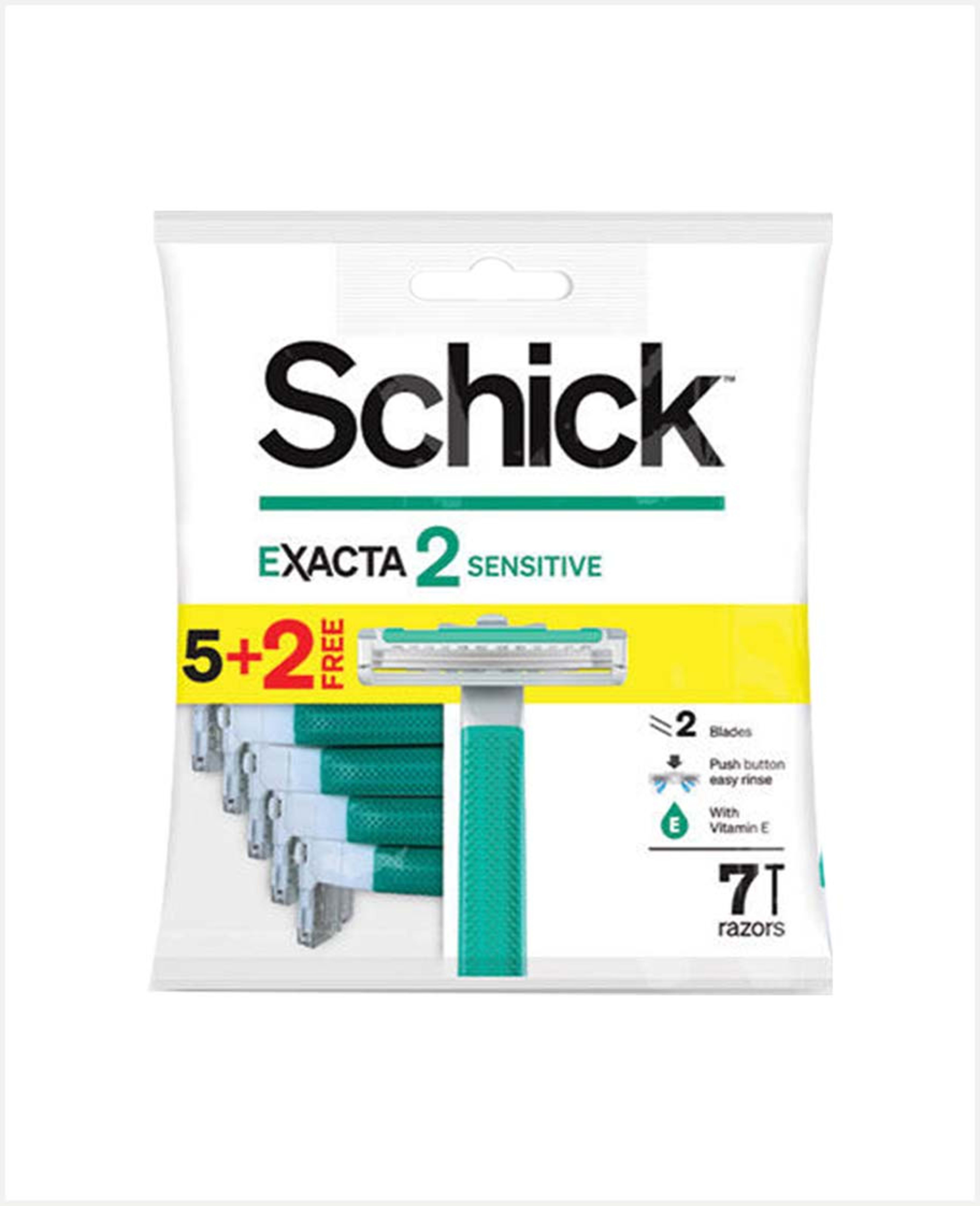 Schick Exacta 2 Sensitive Razors 5+2free