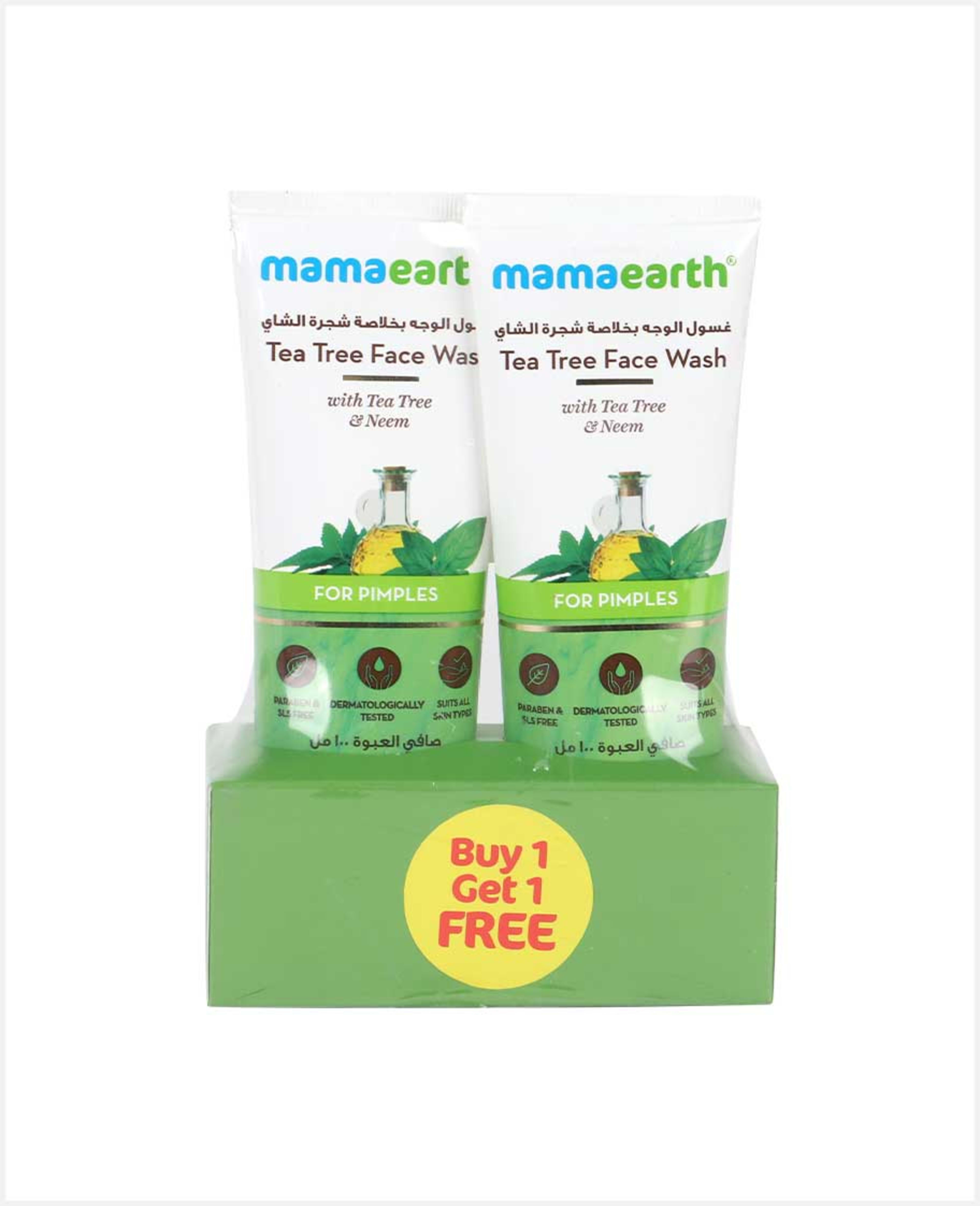 Mamaearth Tea Tree Face Wash 100ml+1free