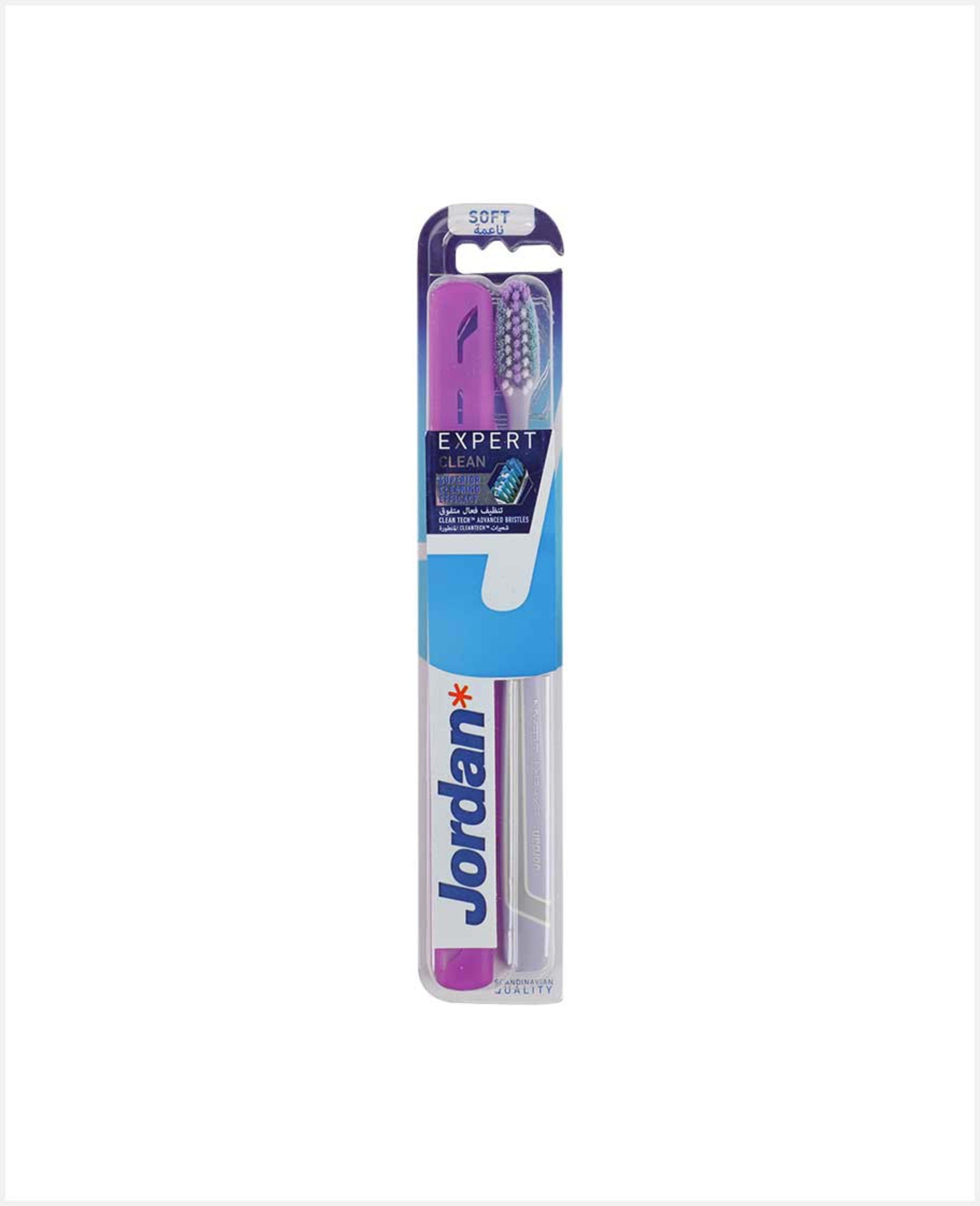 Jordan Toothbrush Expert Clean Soft with Travel Case