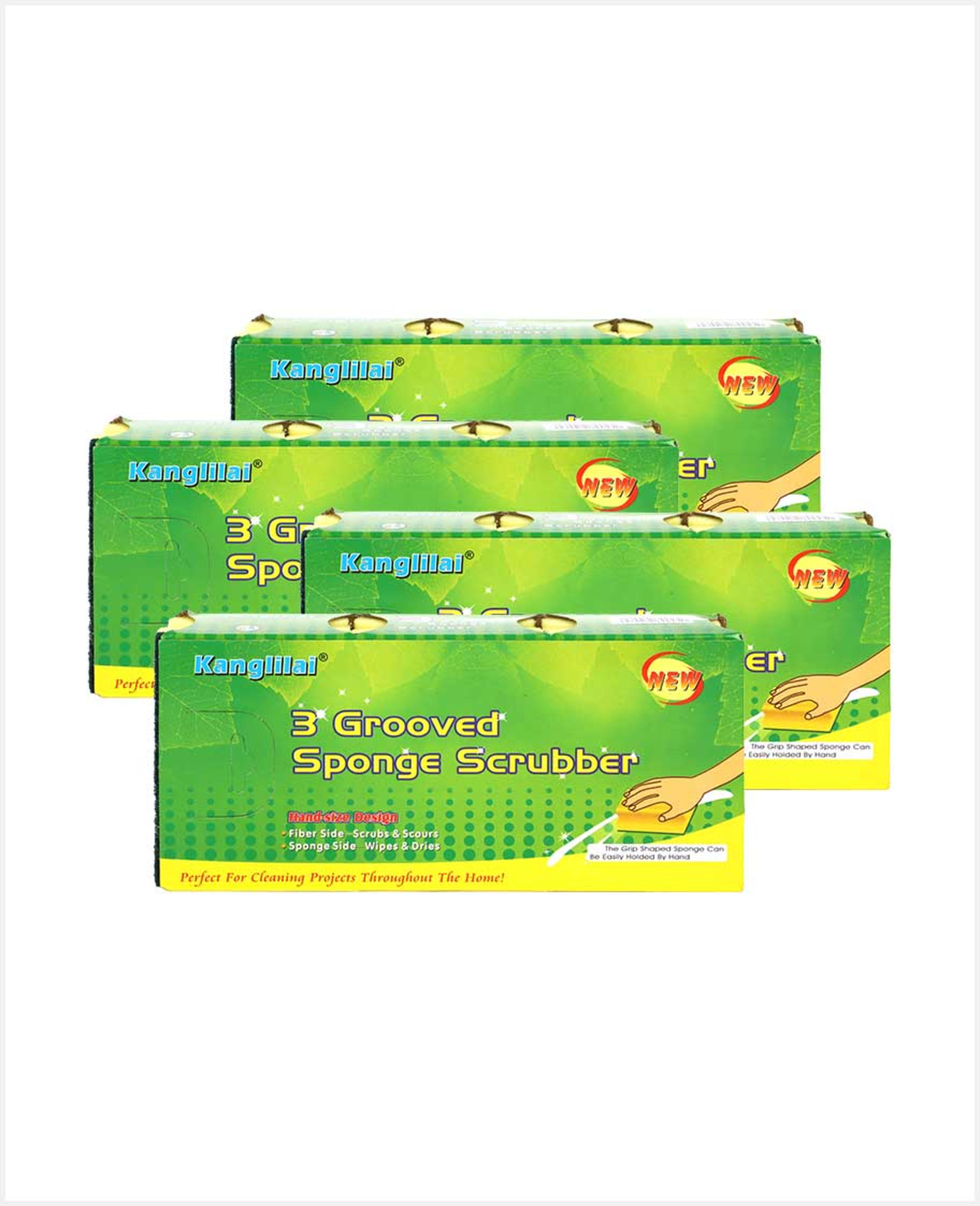 Happy Family Sponge Scrubber 4packx3pcs