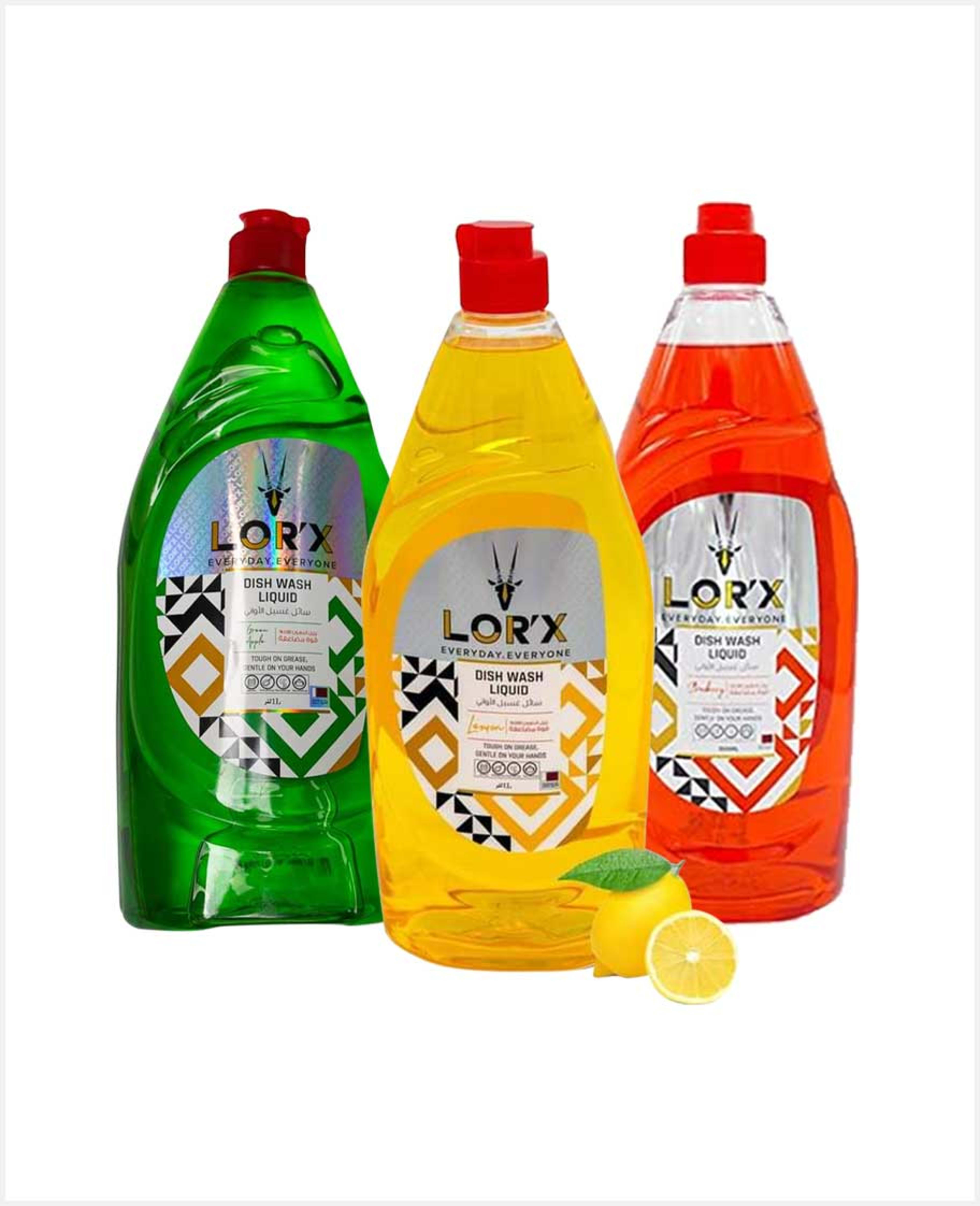 Lor'x Dishwash Liquid Assorted 3x1ltr