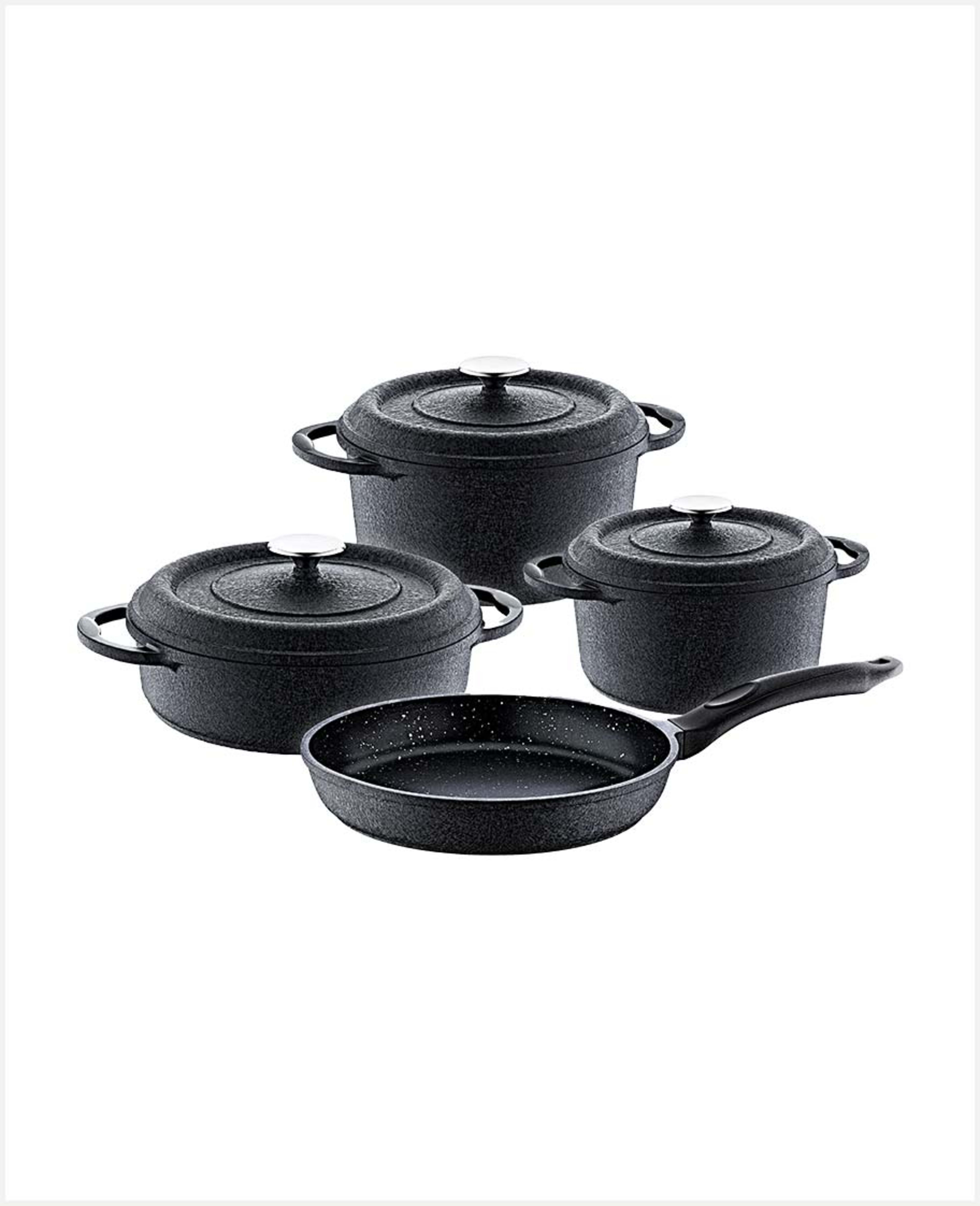 Oms 7pcs Die Cast Cooking Set (26+24+20cm)pots+26cm Frypan Tom022 3050 - image 2