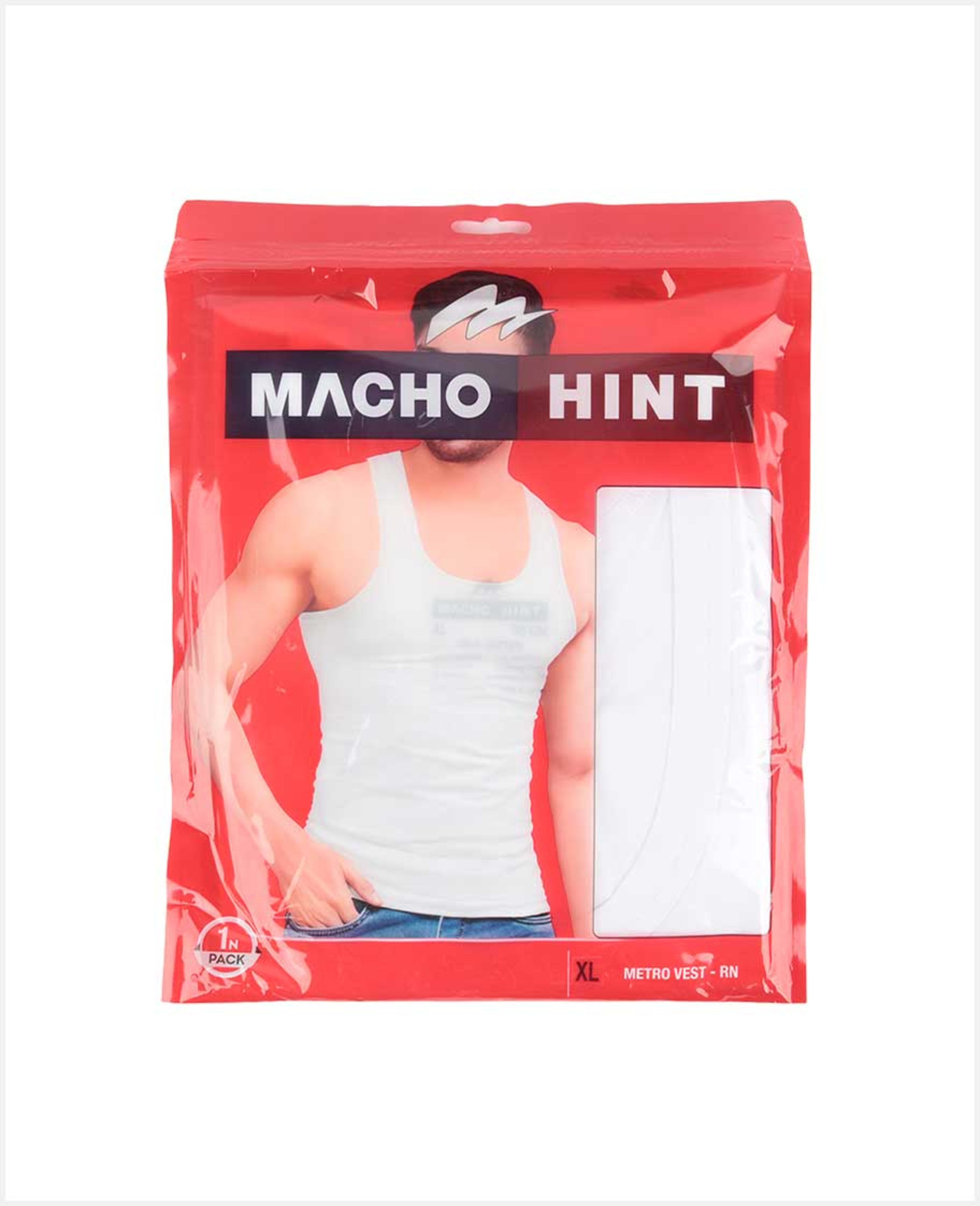 Amul Macho Mens Vest Rn Size-95cm