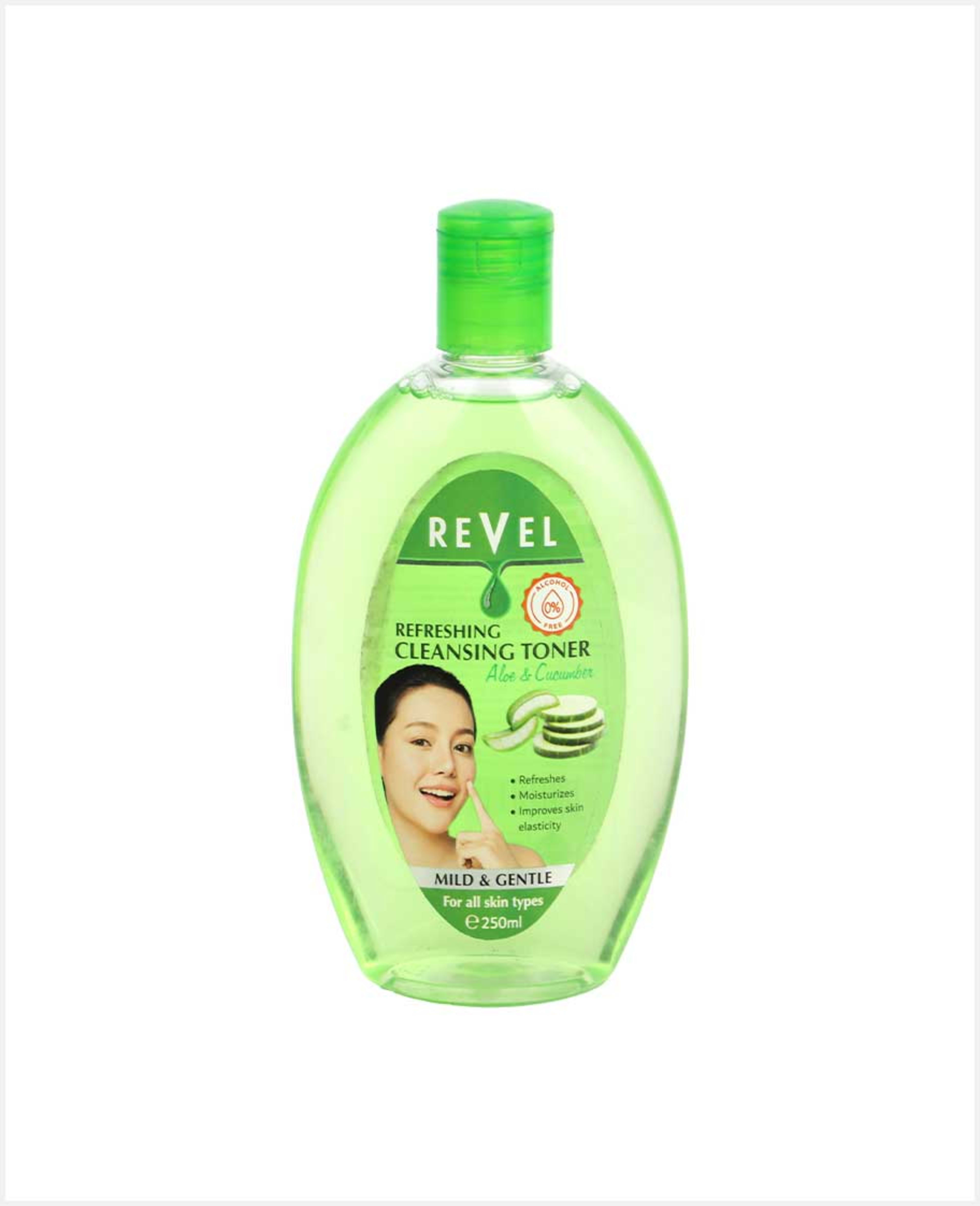 Revel Refreshing Cleansing Toner Aloe & Cucumber 250ml - image 2