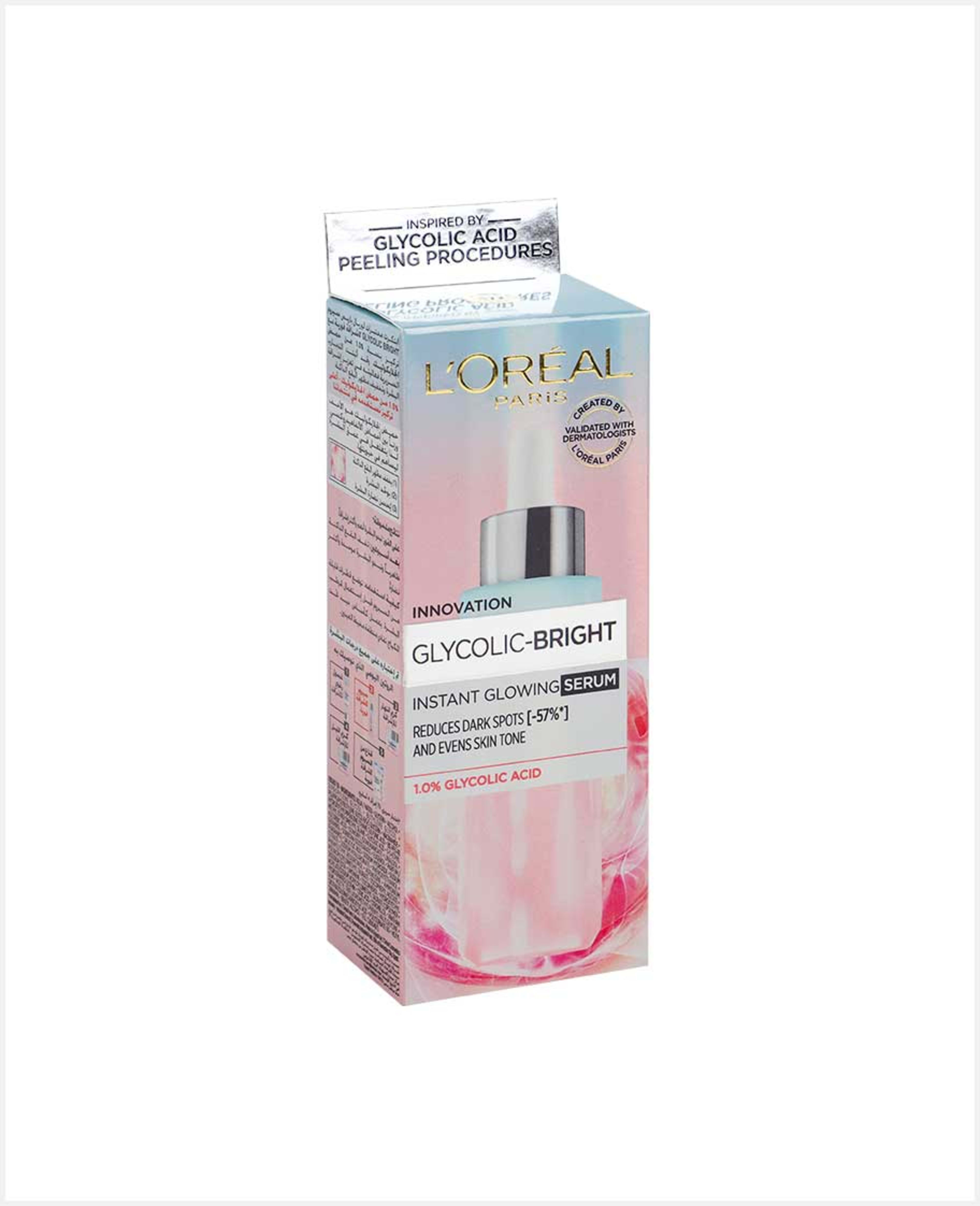 L'oreal Glycolic Bright Instant Glowing Serum (egypt) 30ml - image 2