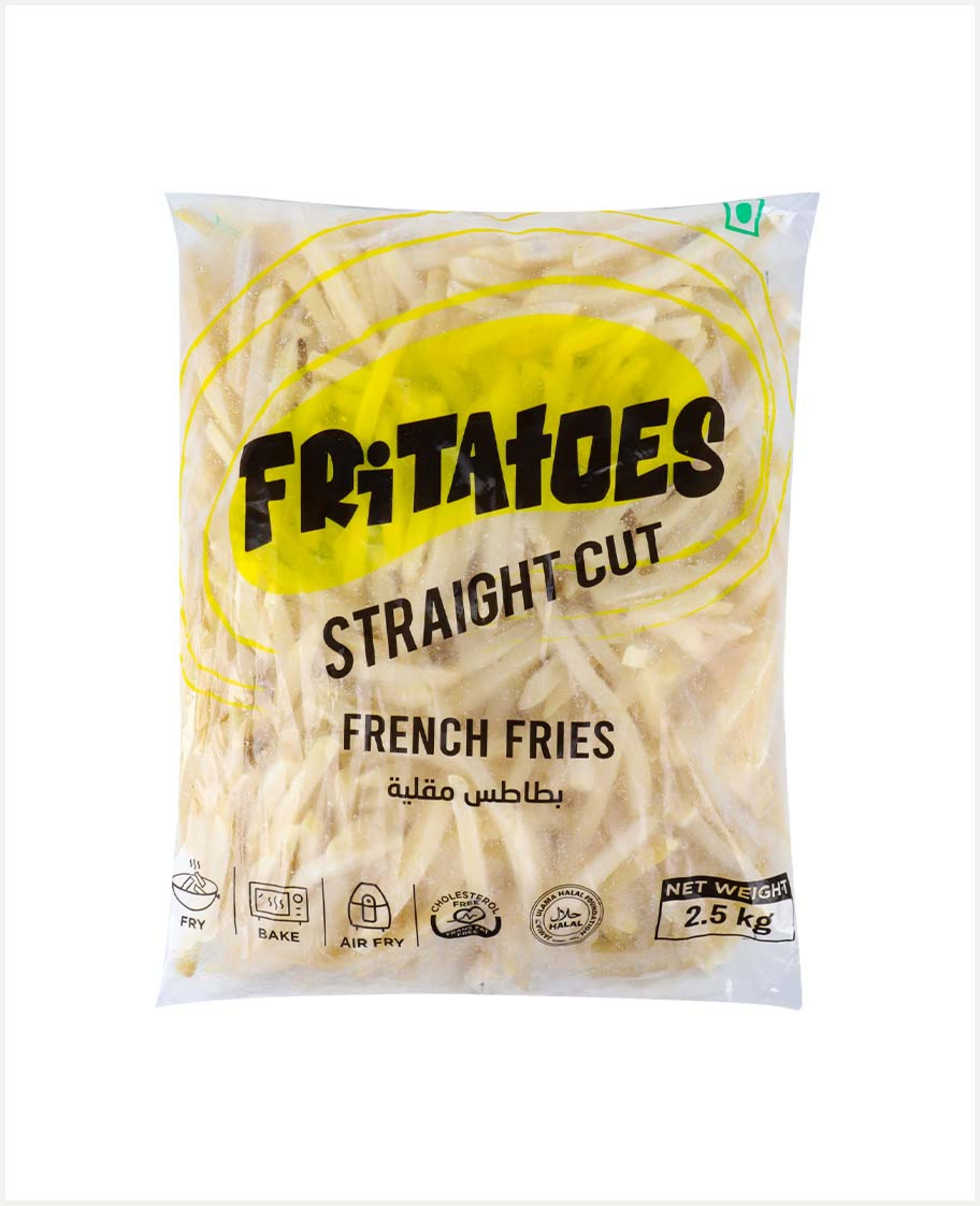 Fritatoes French Fries Straight Cut (9mm) 2.5kg
