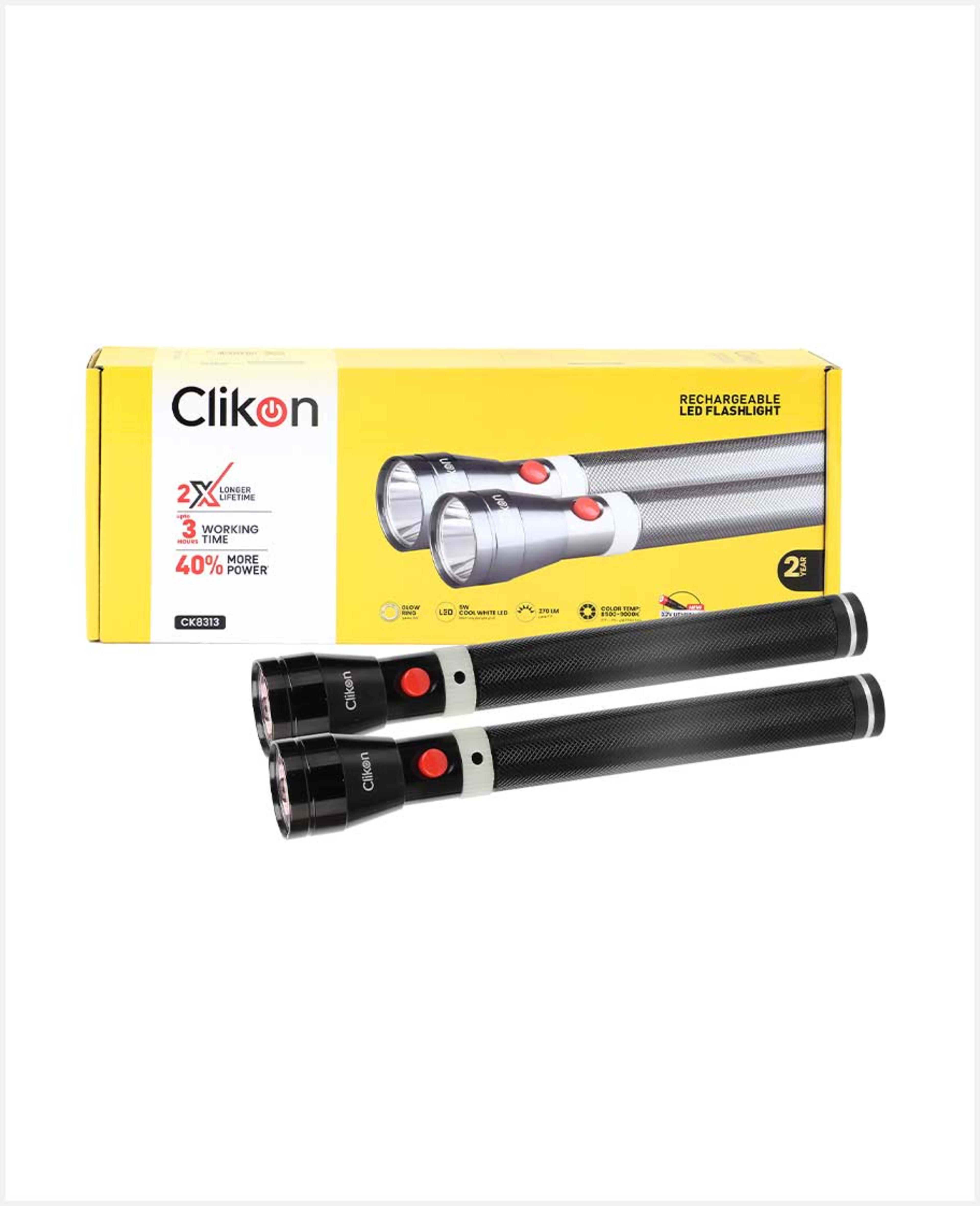 Clikon LED Flashlight Combo 2x3sc 5w Ck8313 - image 2