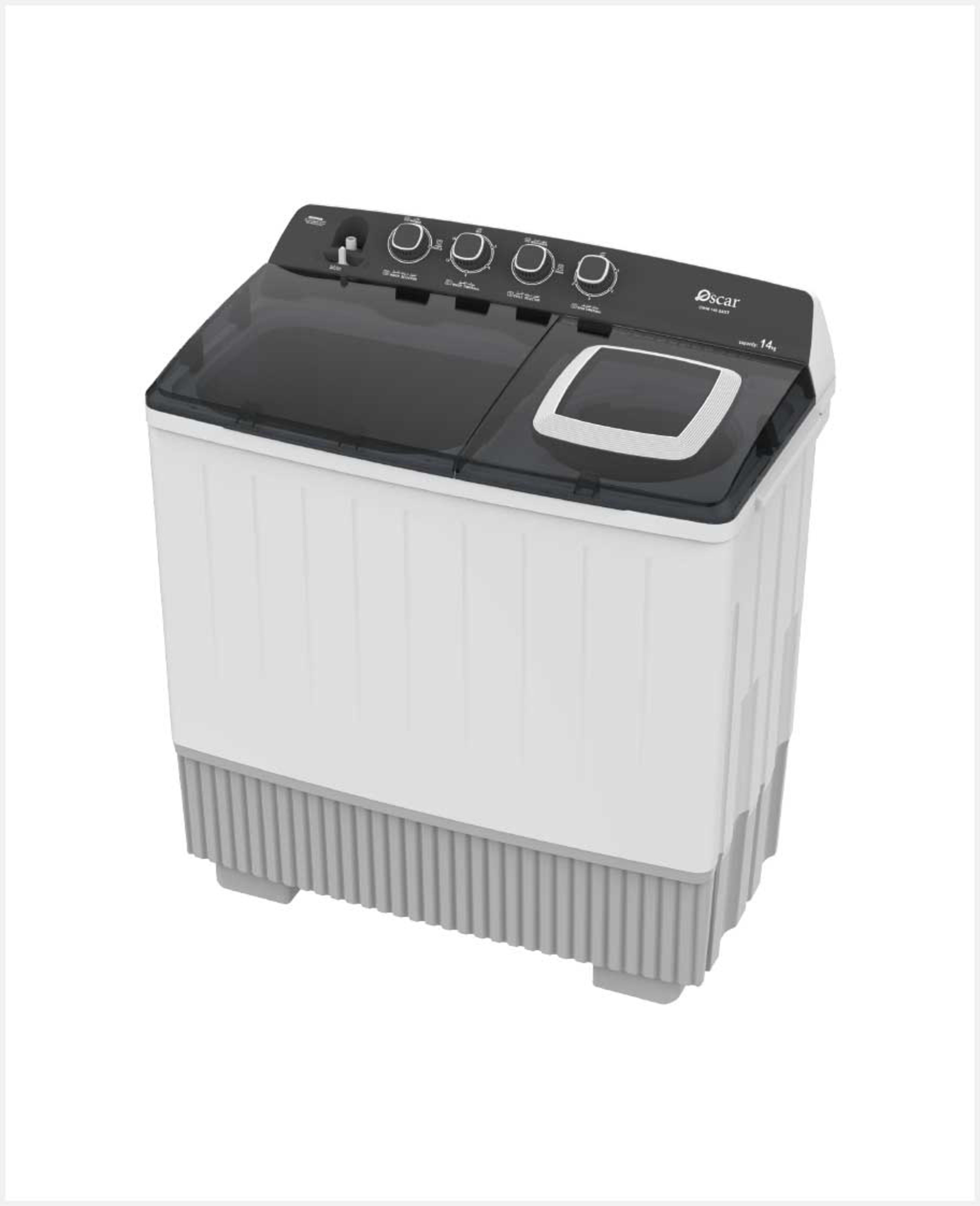 Oscar Twin Tub Semi Auto Washing Machine 14kg Owm 140 Saxt - image 2