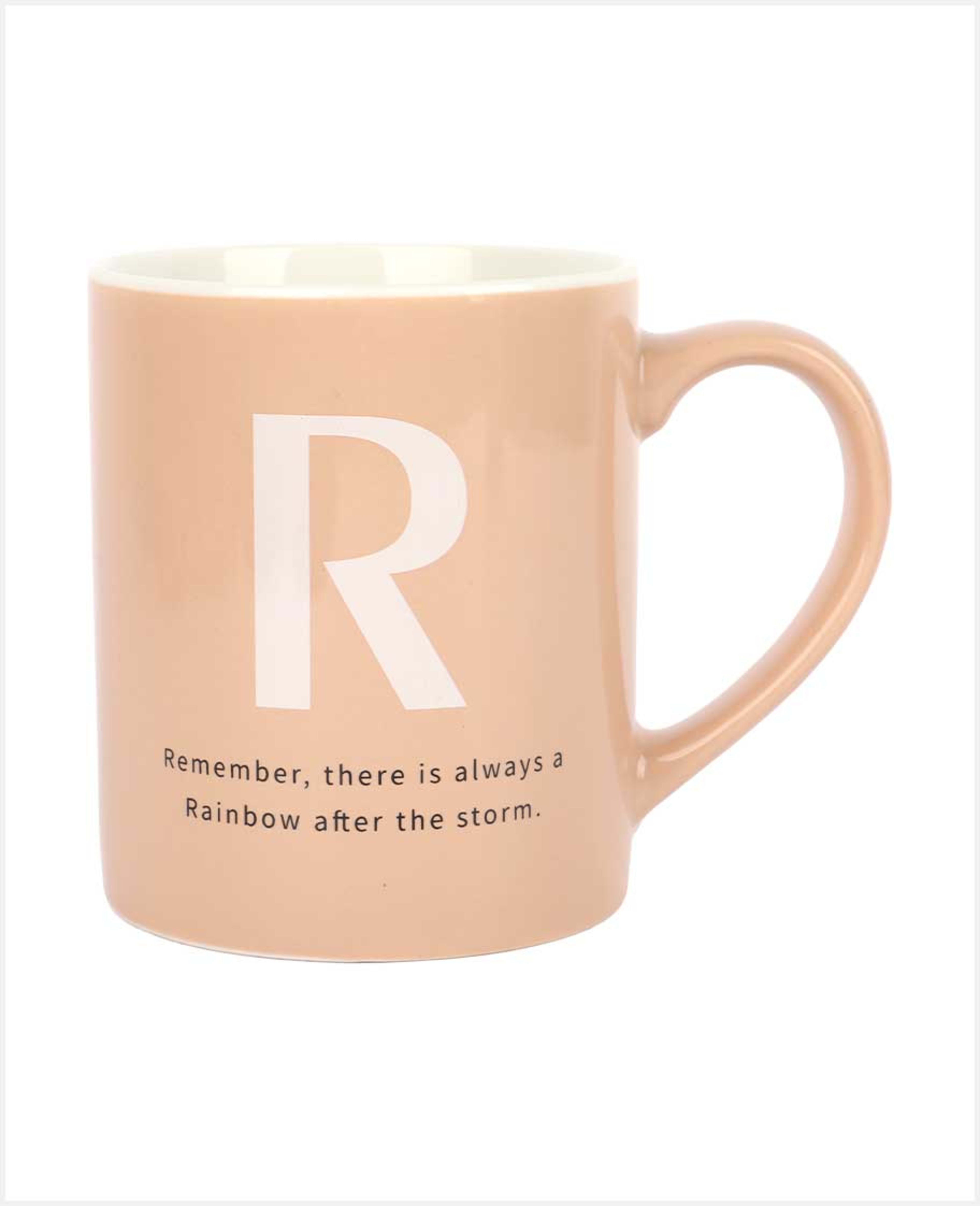 Diveenas Mug Alphabet with Msg Peach 350ml Hw01841 - image 2