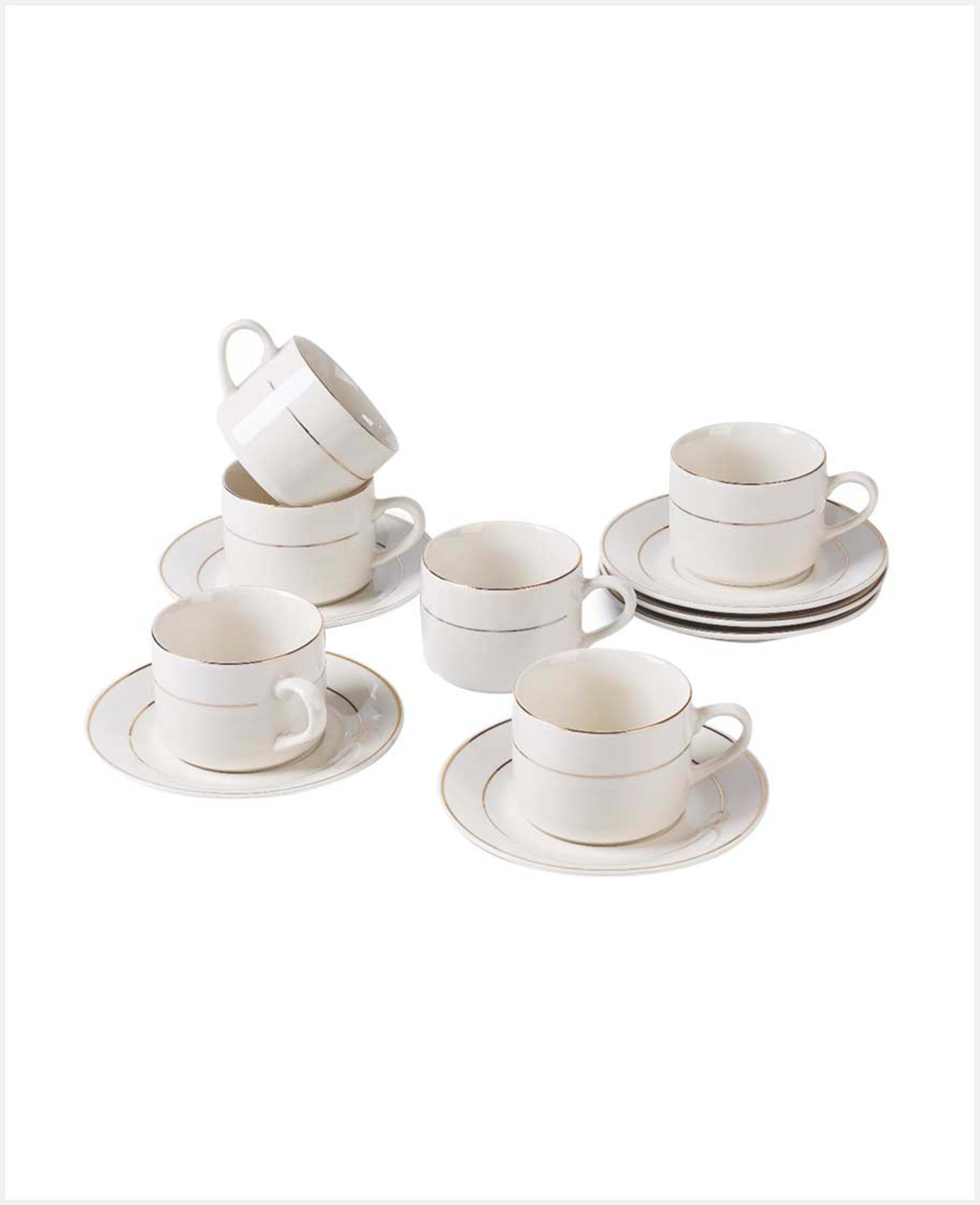Homeway Classy-bright Porcelain Cup & Saucer Set Hw3881 - image 2