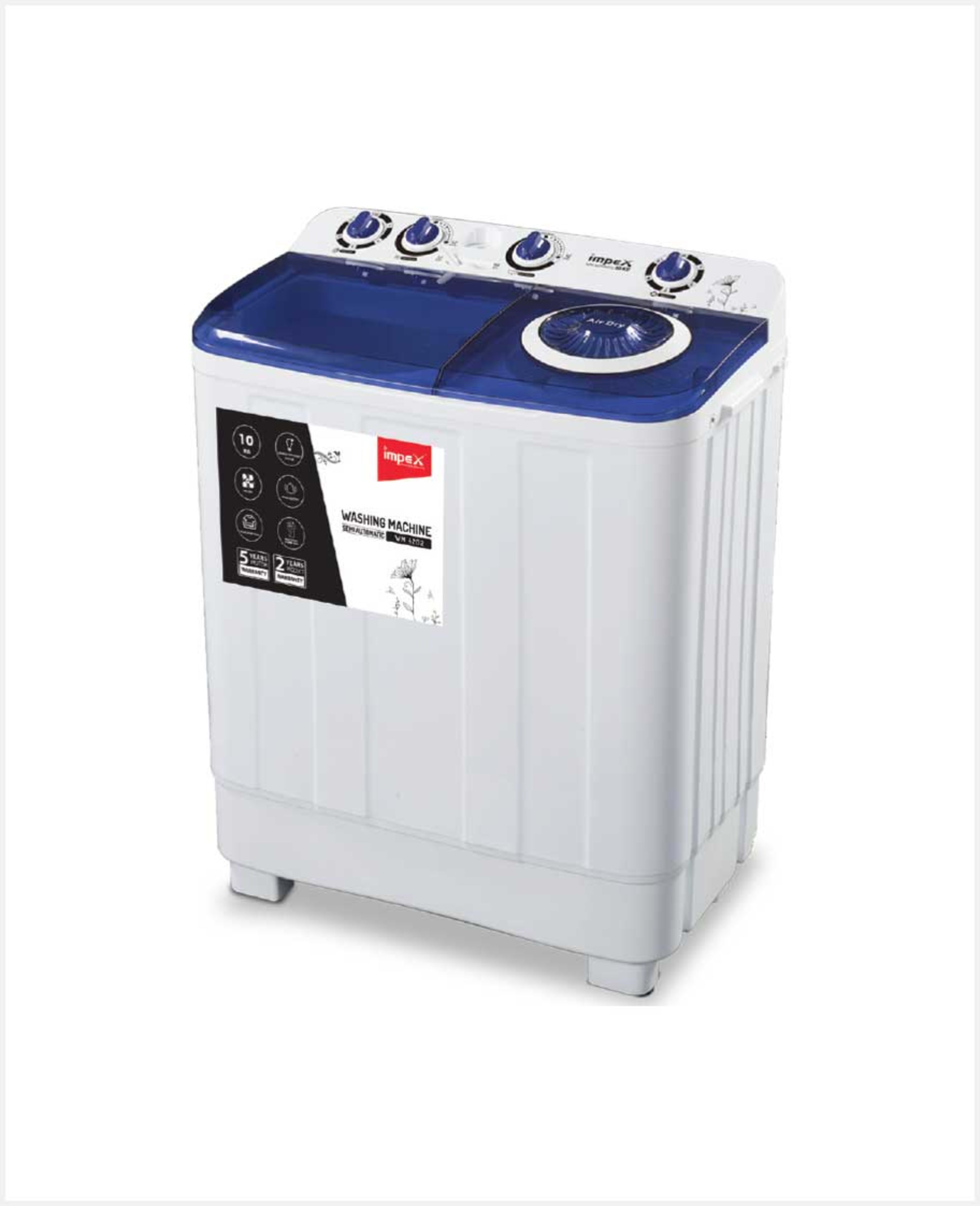 Impex Washing Machine Semi Automatic 10kg Wm 4202