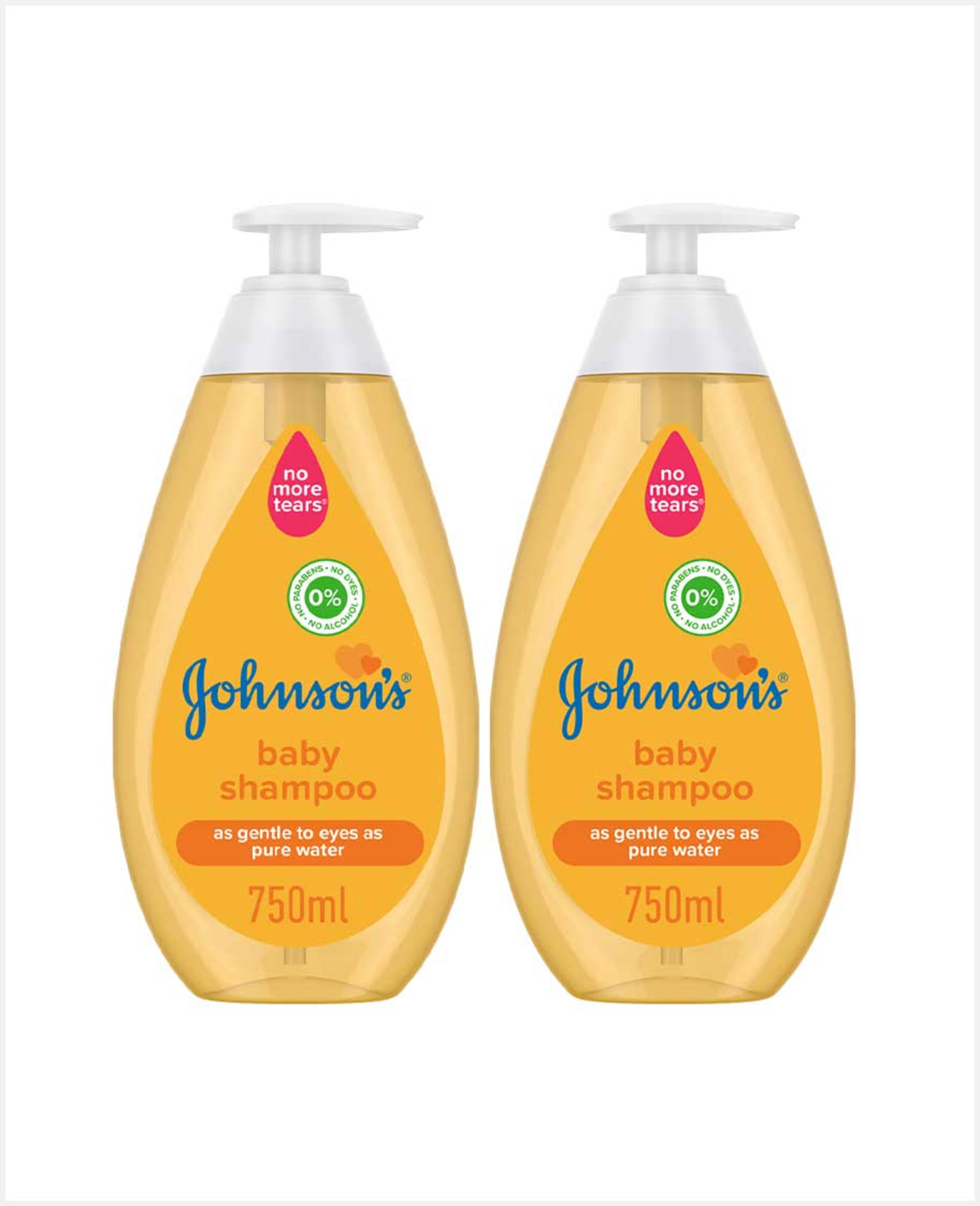 Johnson's Baby Shampoo 750ml(new) 2x750ml @25%off