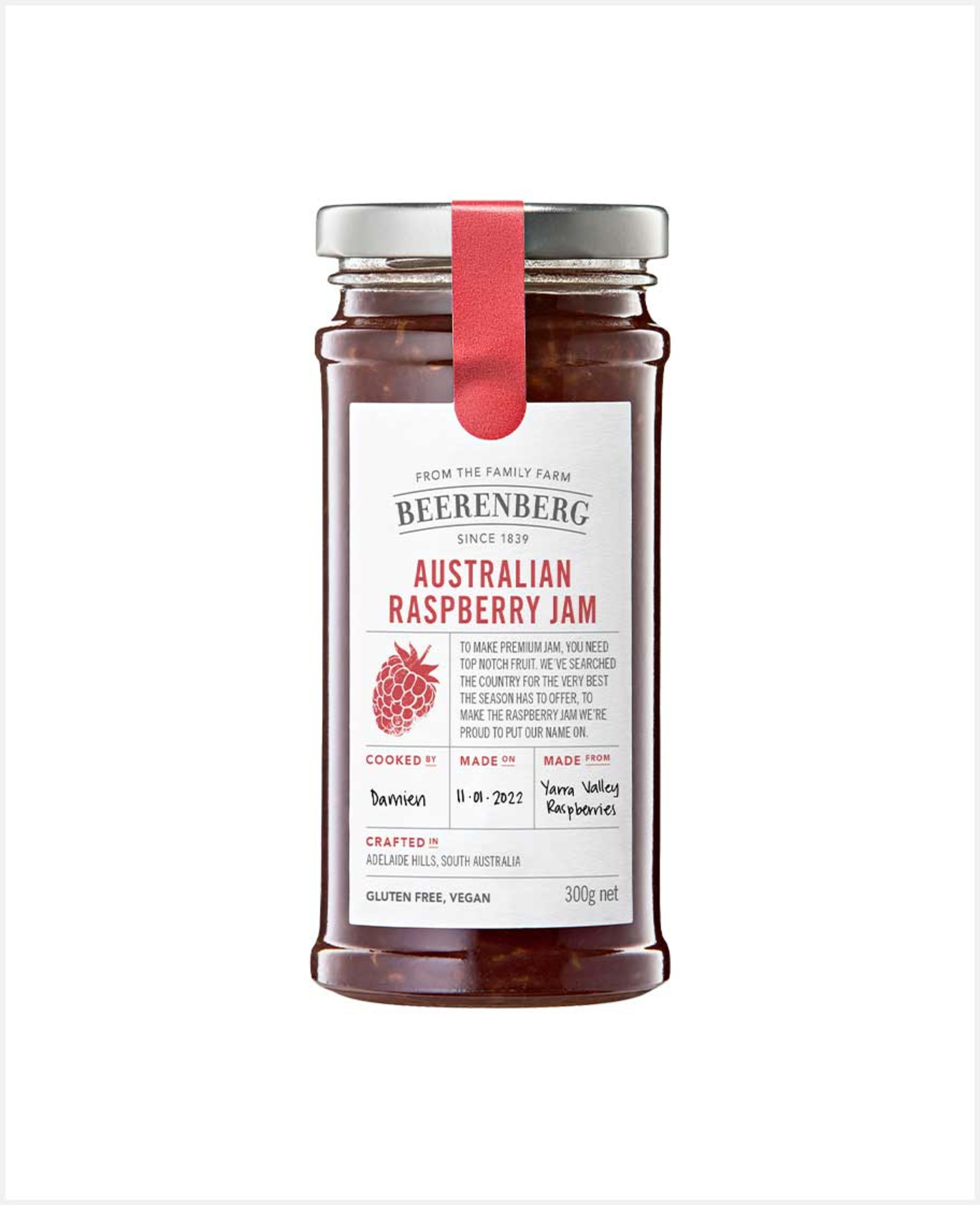Beerenberg Australian Raspberry Jam 300gm - image 2