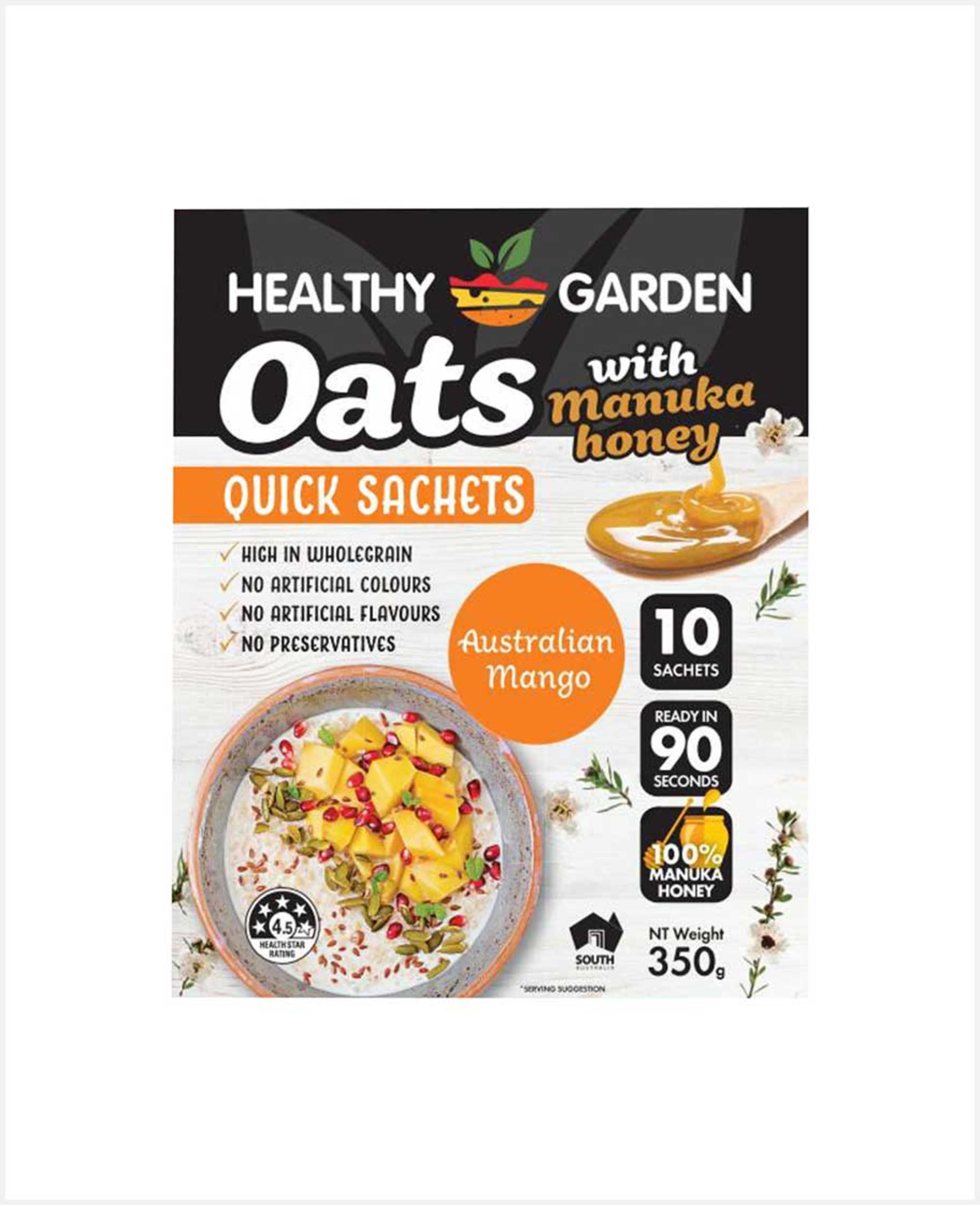 Healthy Garden Oats with Manuka Honey Australian Mango 350gm - image 2