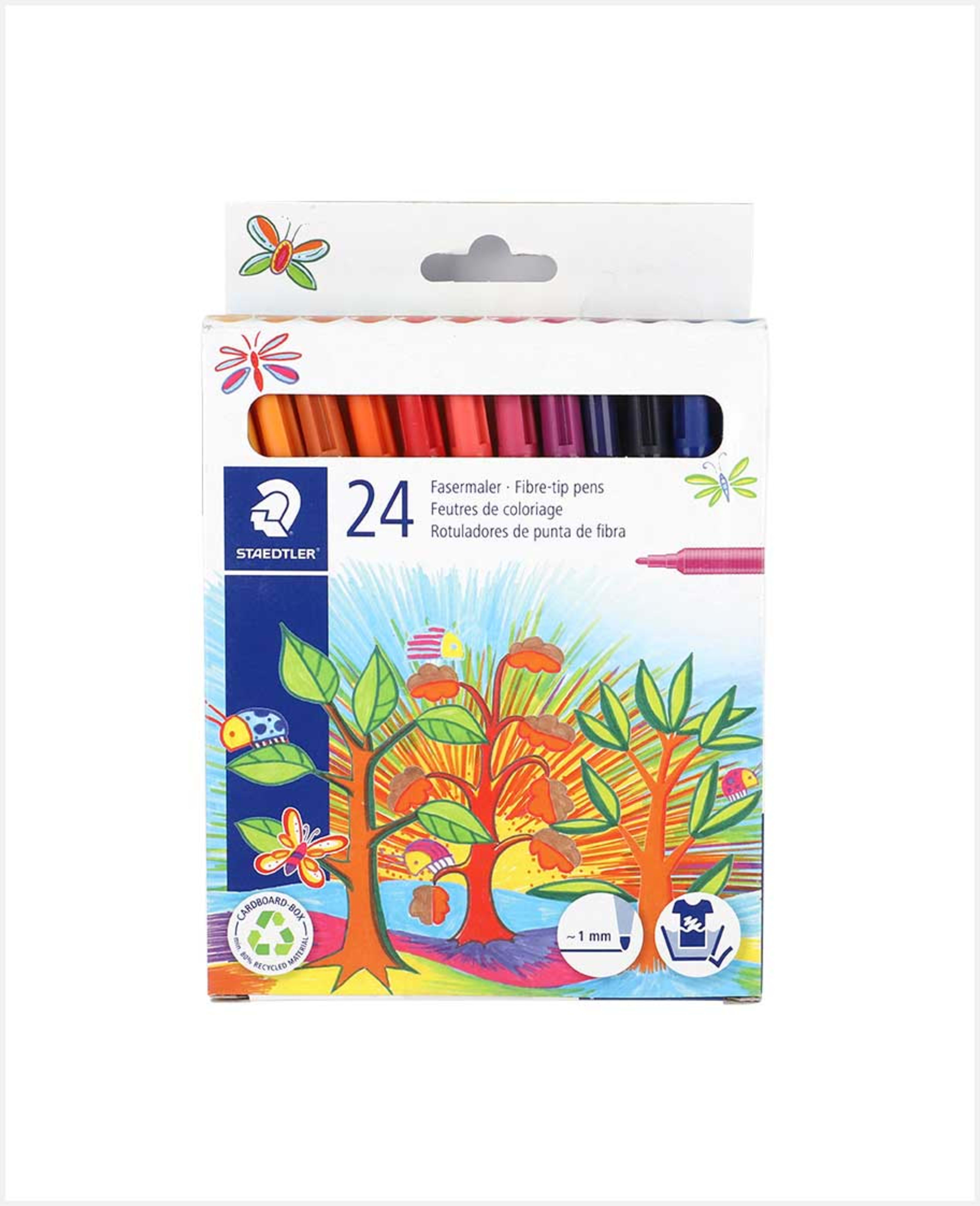 Staedtler Fiber Tip Pen Cardboard Set 24color St-325-c24 - image 2