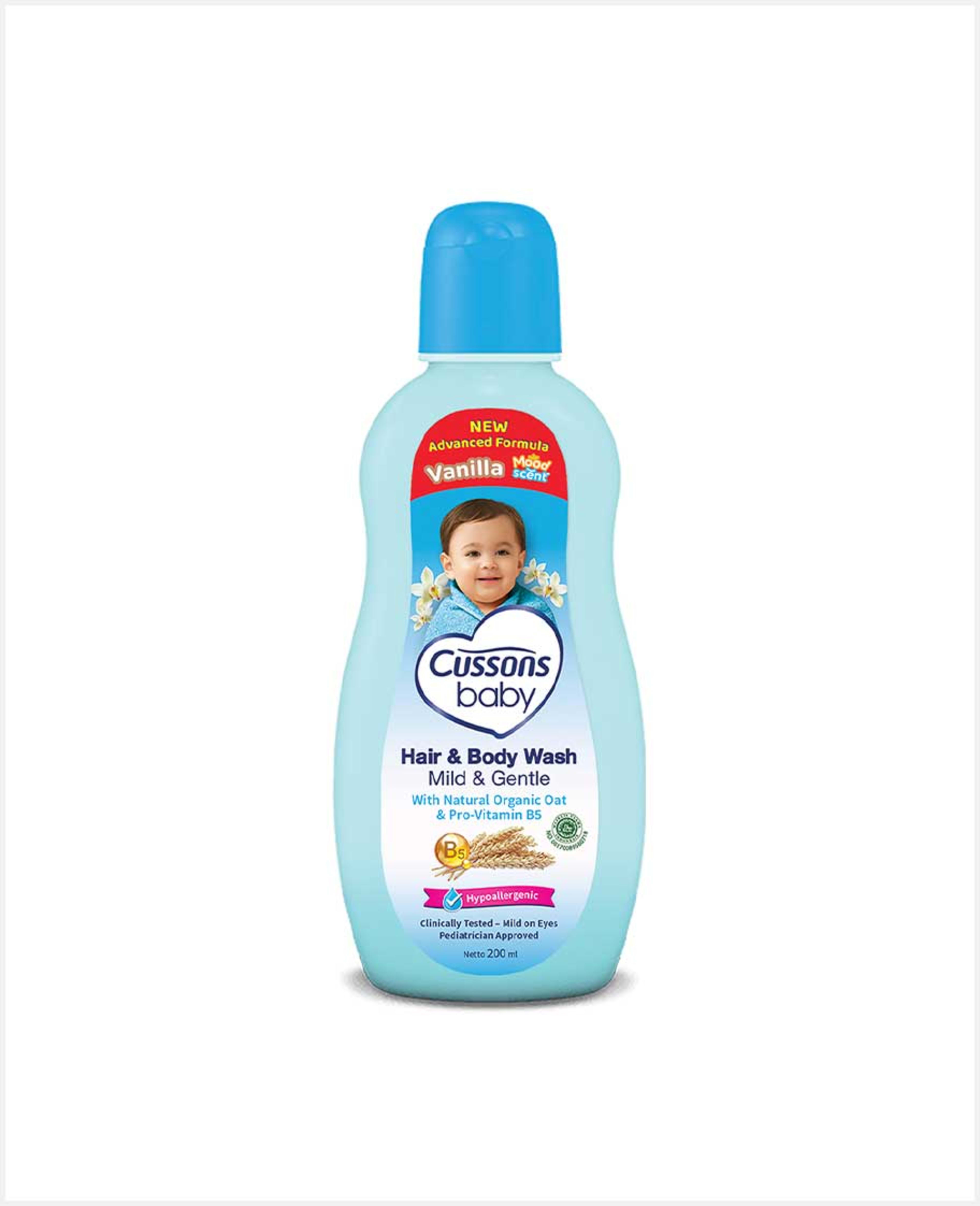 Cussons Baby Mild & Gentle Hair & Body Wash 200ml