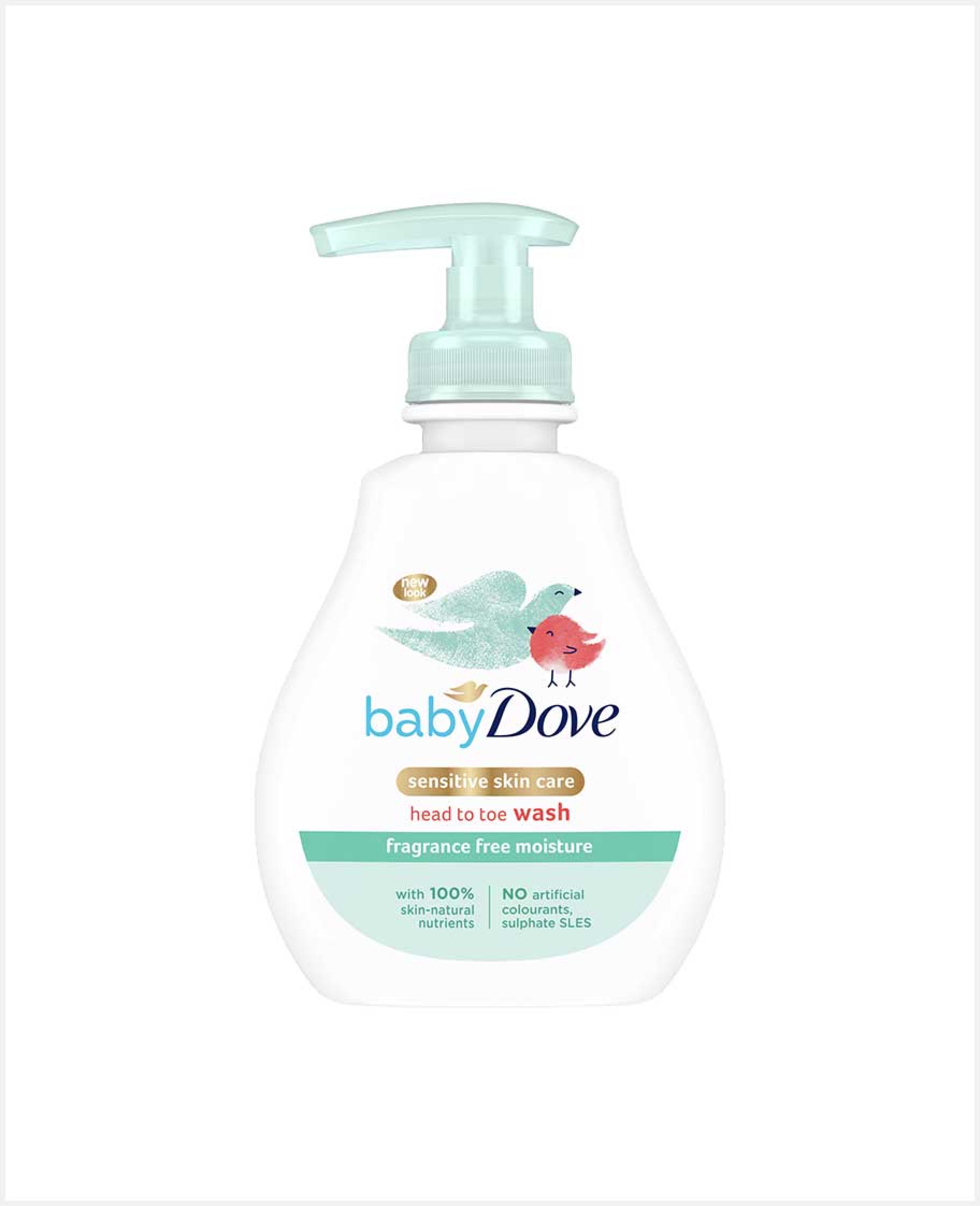Baby Dove Fragrance Free Moisture Head to Toe Wash 200ml