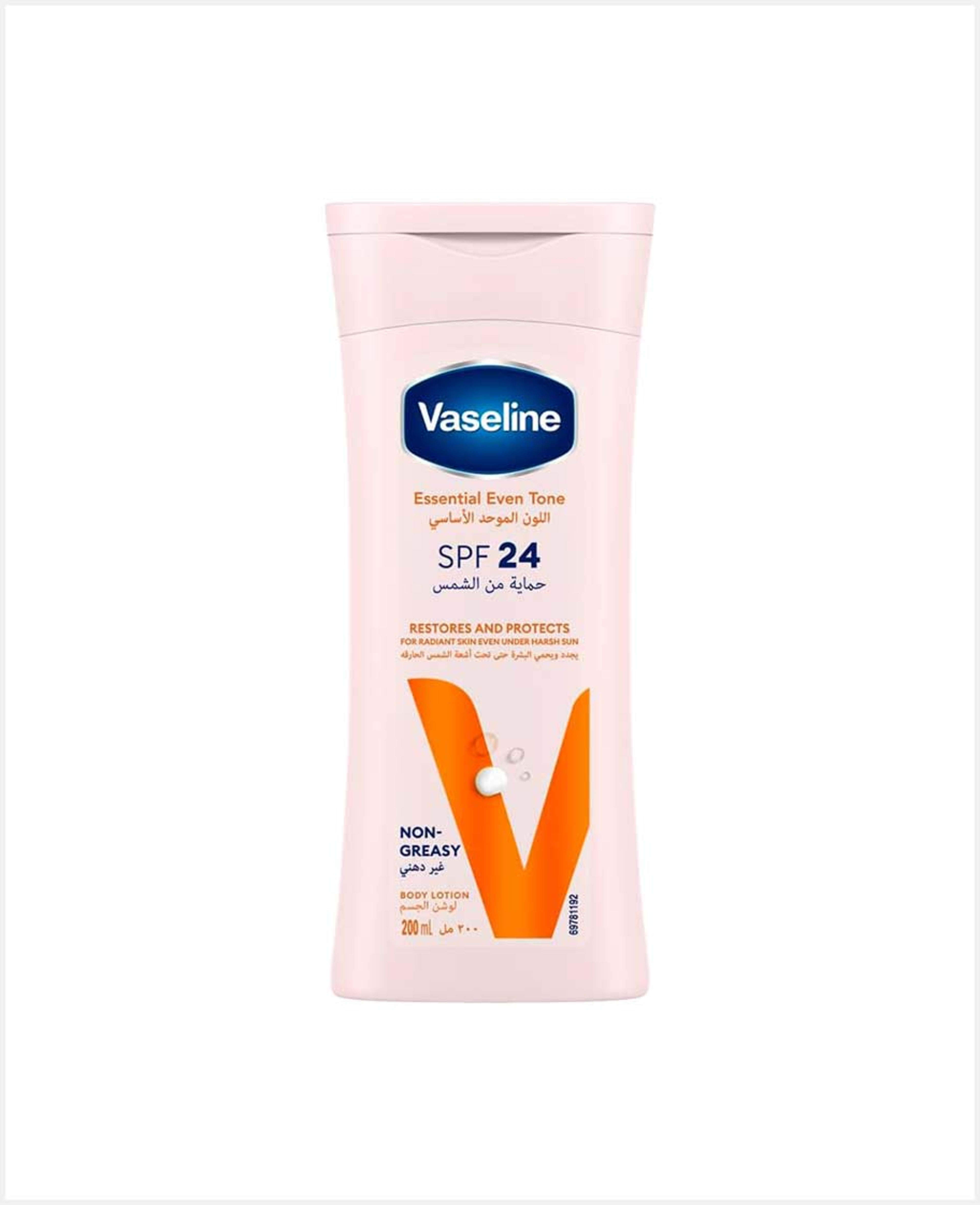 Vaseline Essential Even Tone Body Lotion Spf24 200ml