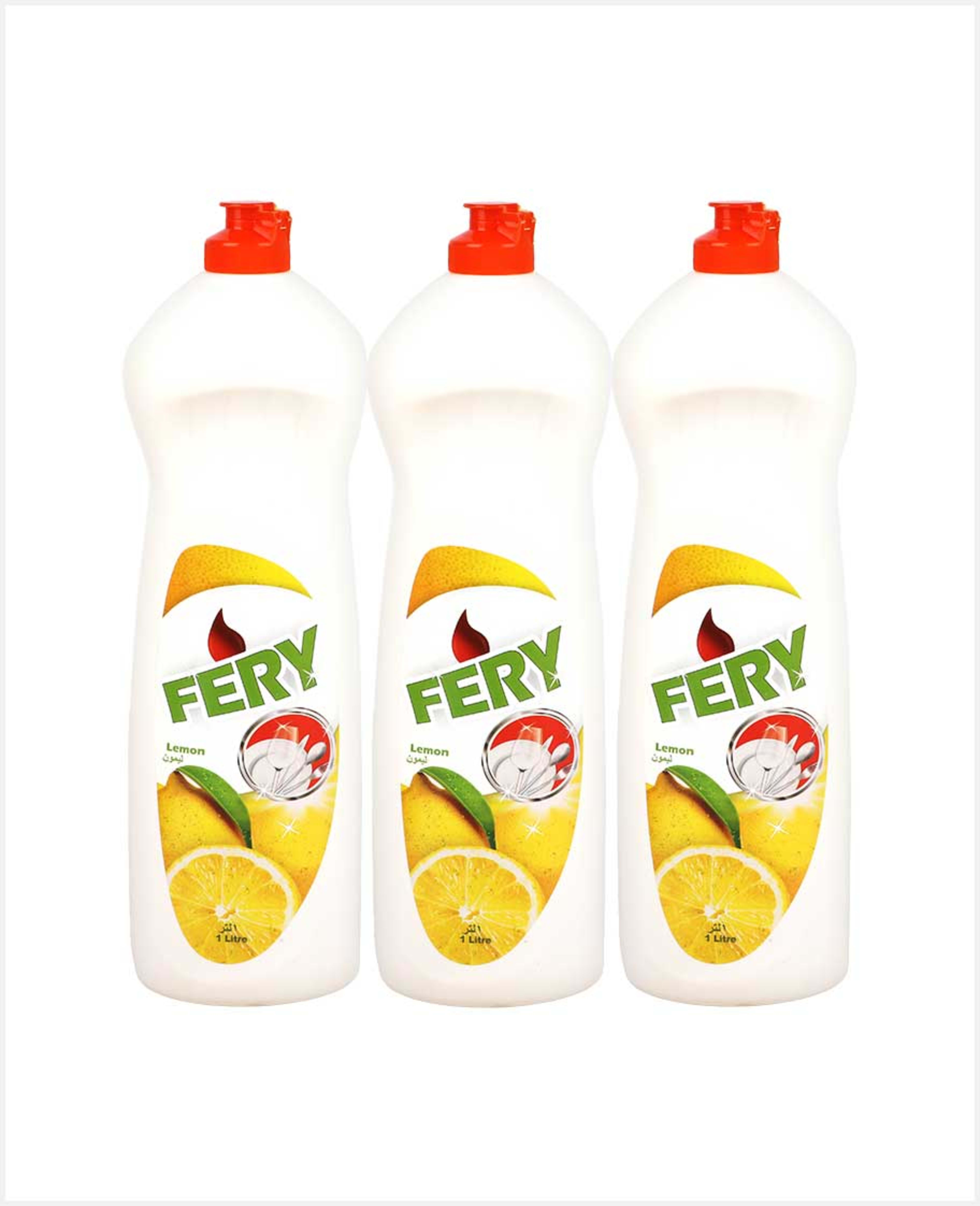 Fery Lemon Dishwashing Liquid 3x1ltr Sp.offer