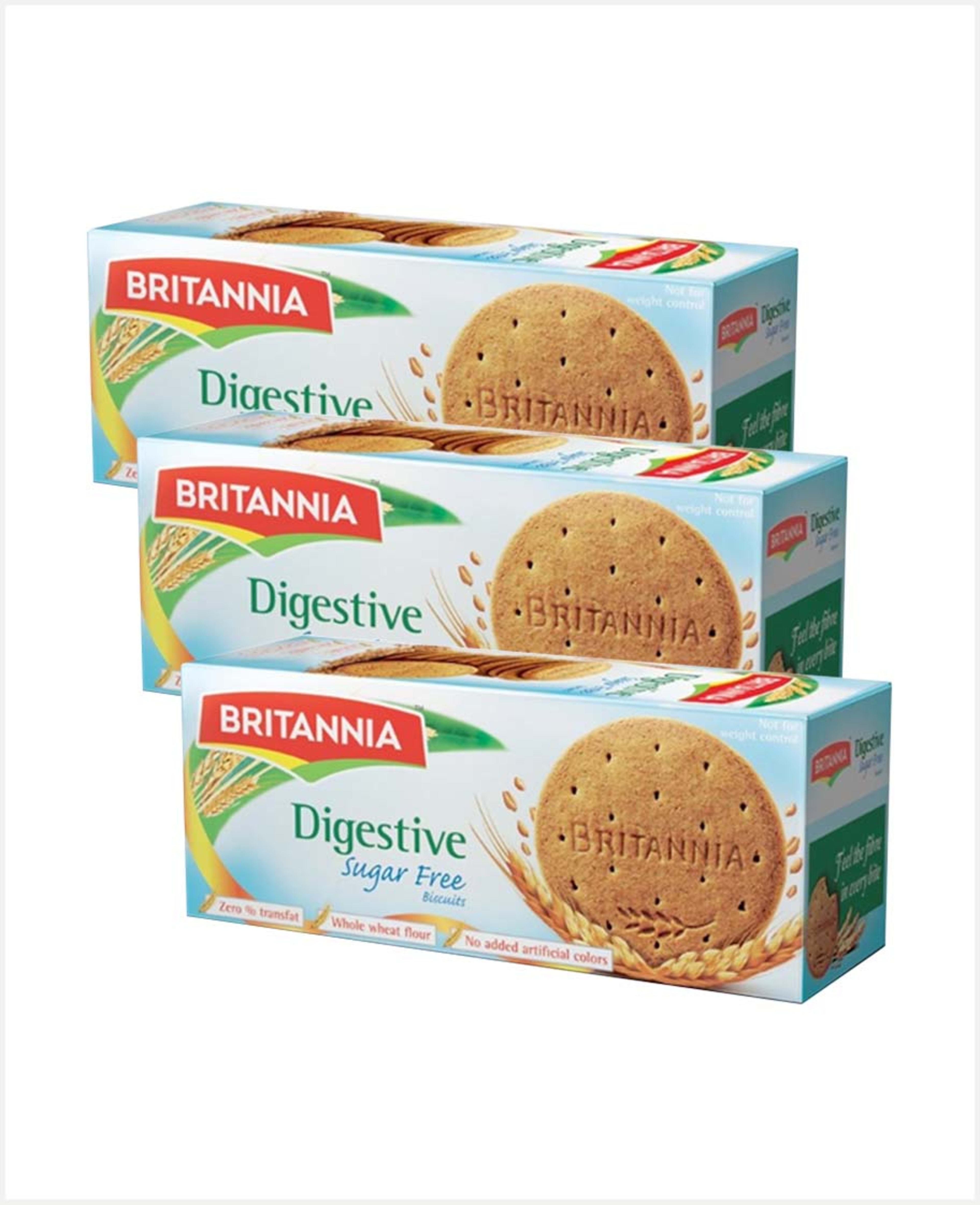 Britannia Sugar Free Digestive Biscuit 350gm 2+1 Promo