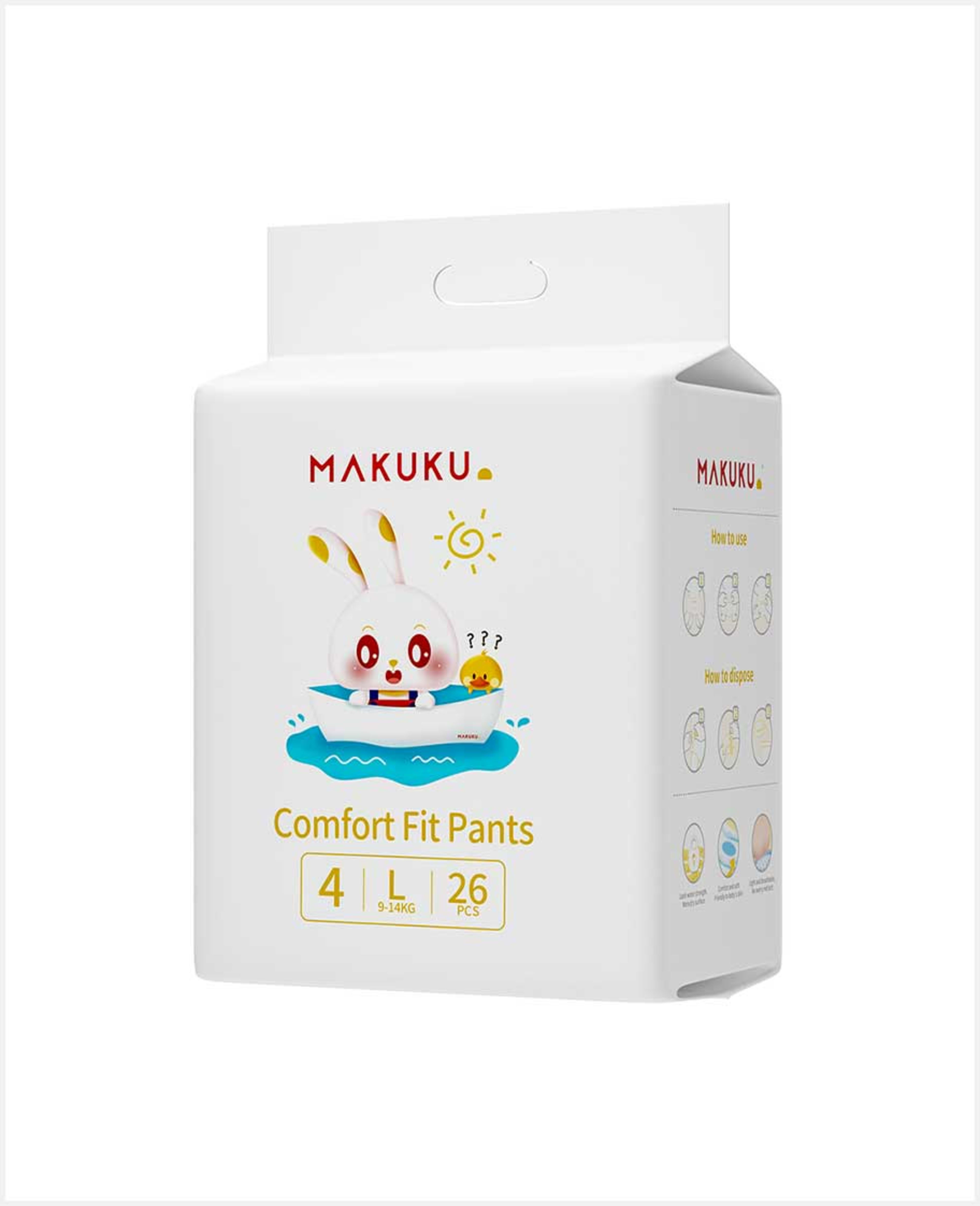 Makuku Comfort Fit Pants 4-l 9-14kg 26pcs Promo