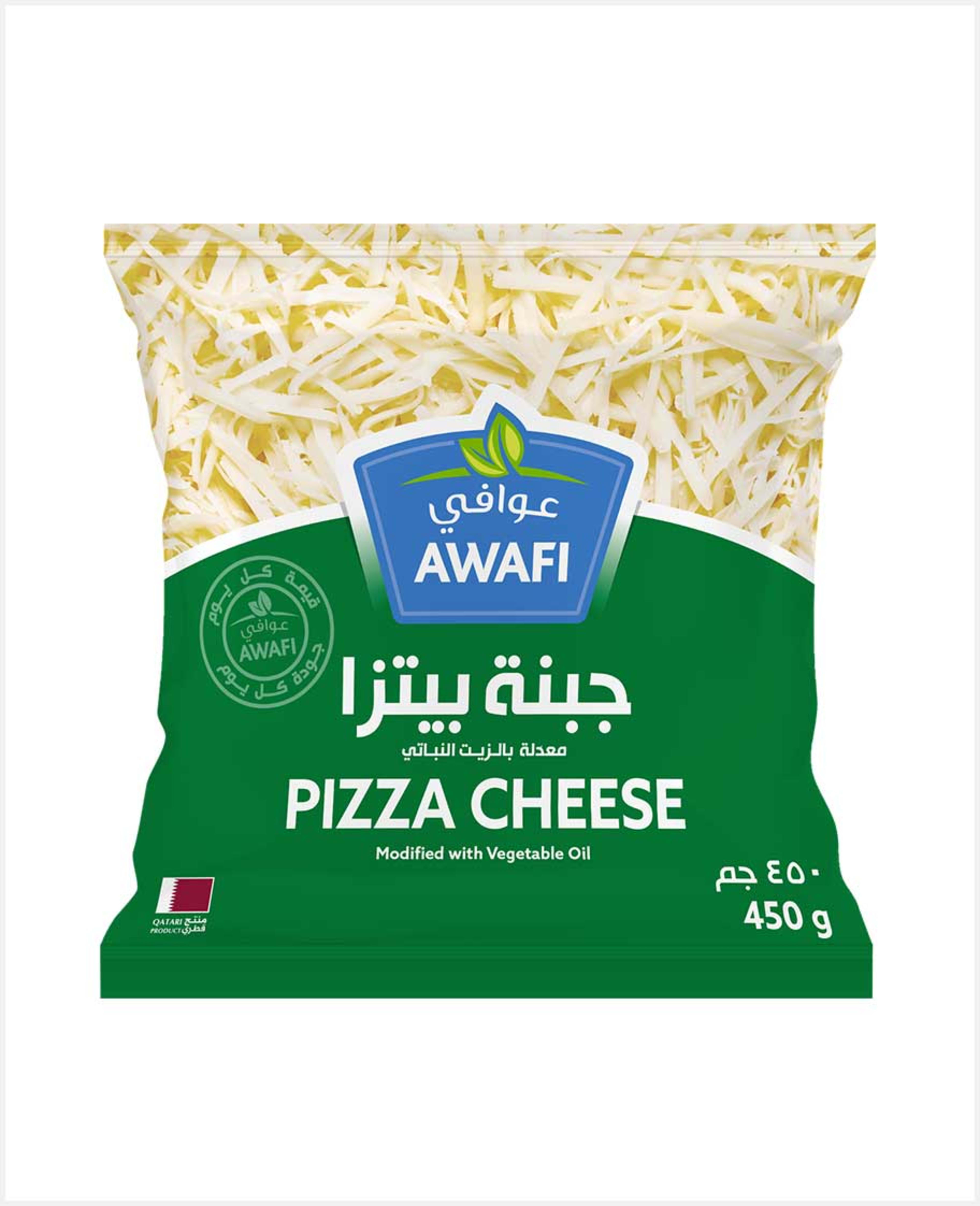 Awafi Shredded Pizza Cheese 450gm