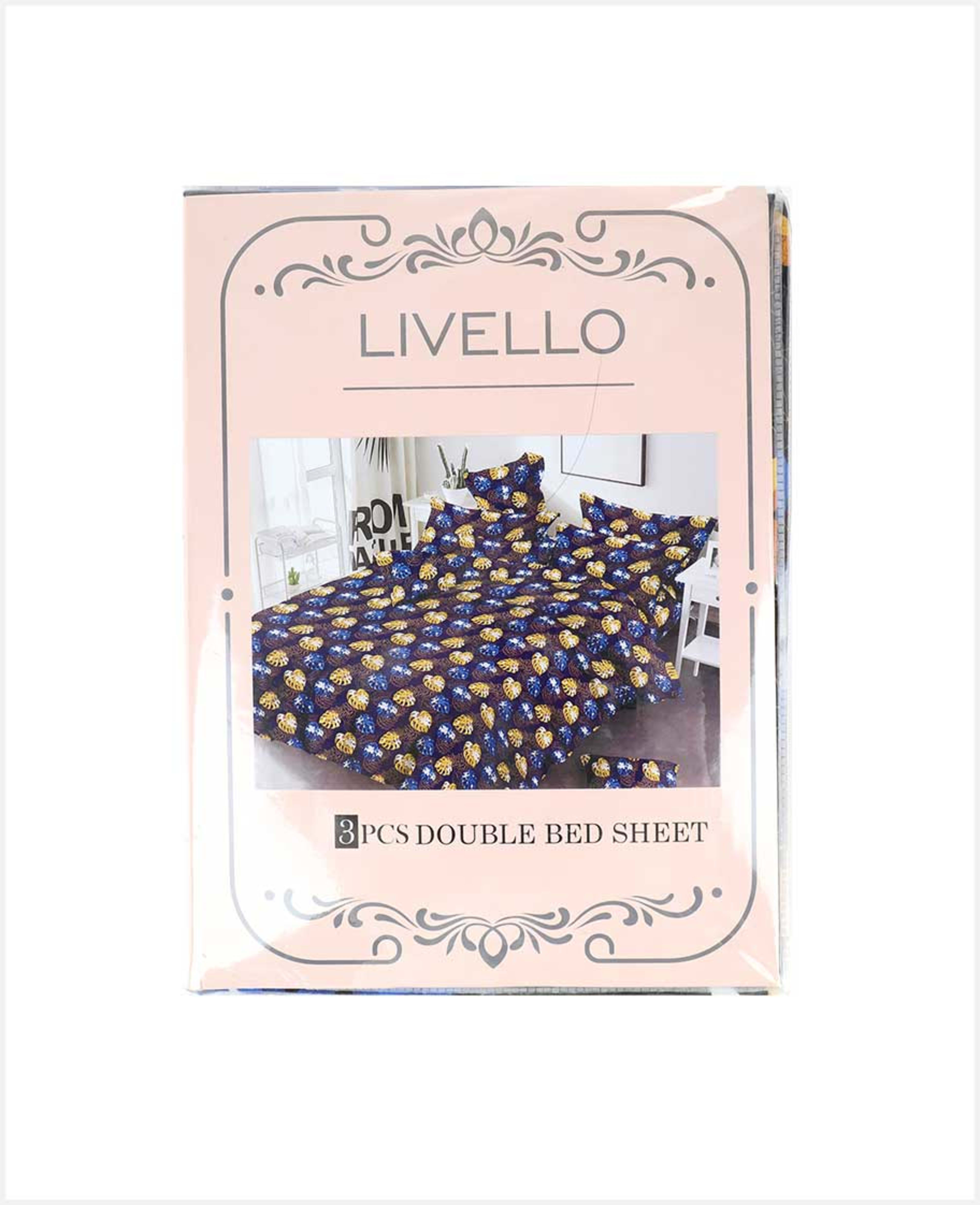 Livello Bed Sheet Double with 2 Pillow Case 205x240cm - image 2