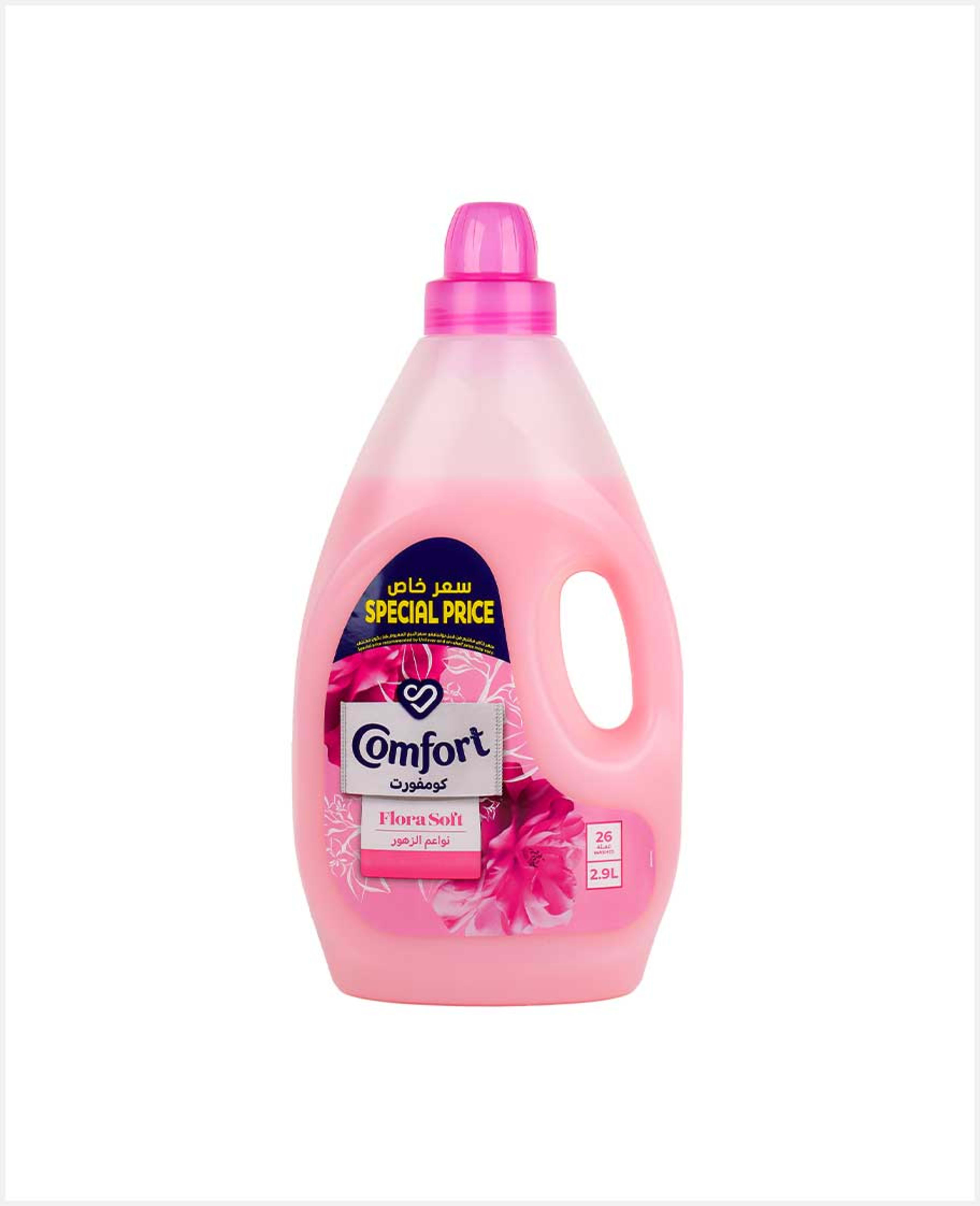 Comfort Fabric Softener Flora Soft Pink 2.9ltr Sp.offer