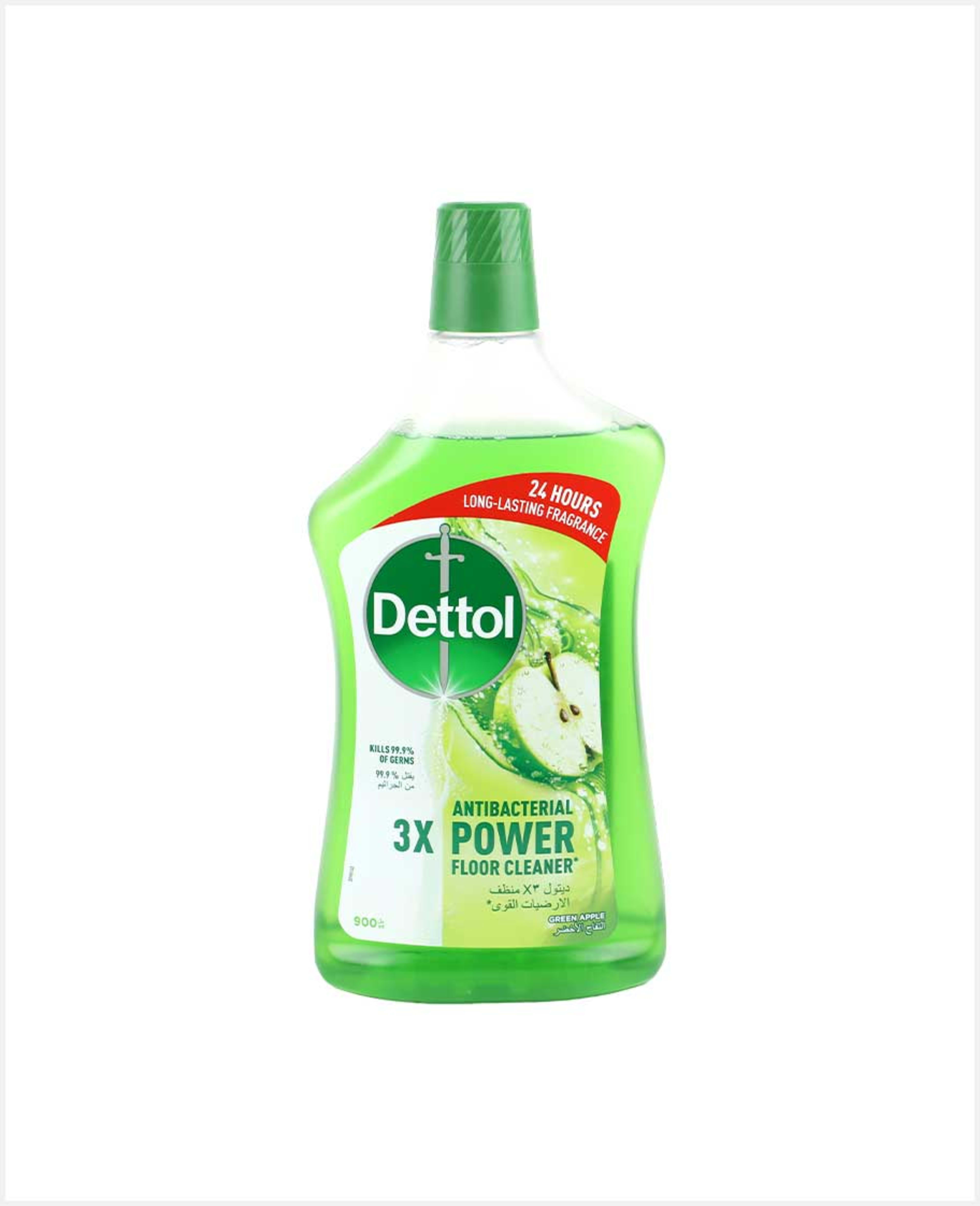 Dettol Antibacterial 3x Power Floor Cleaner Green Apple 900ml