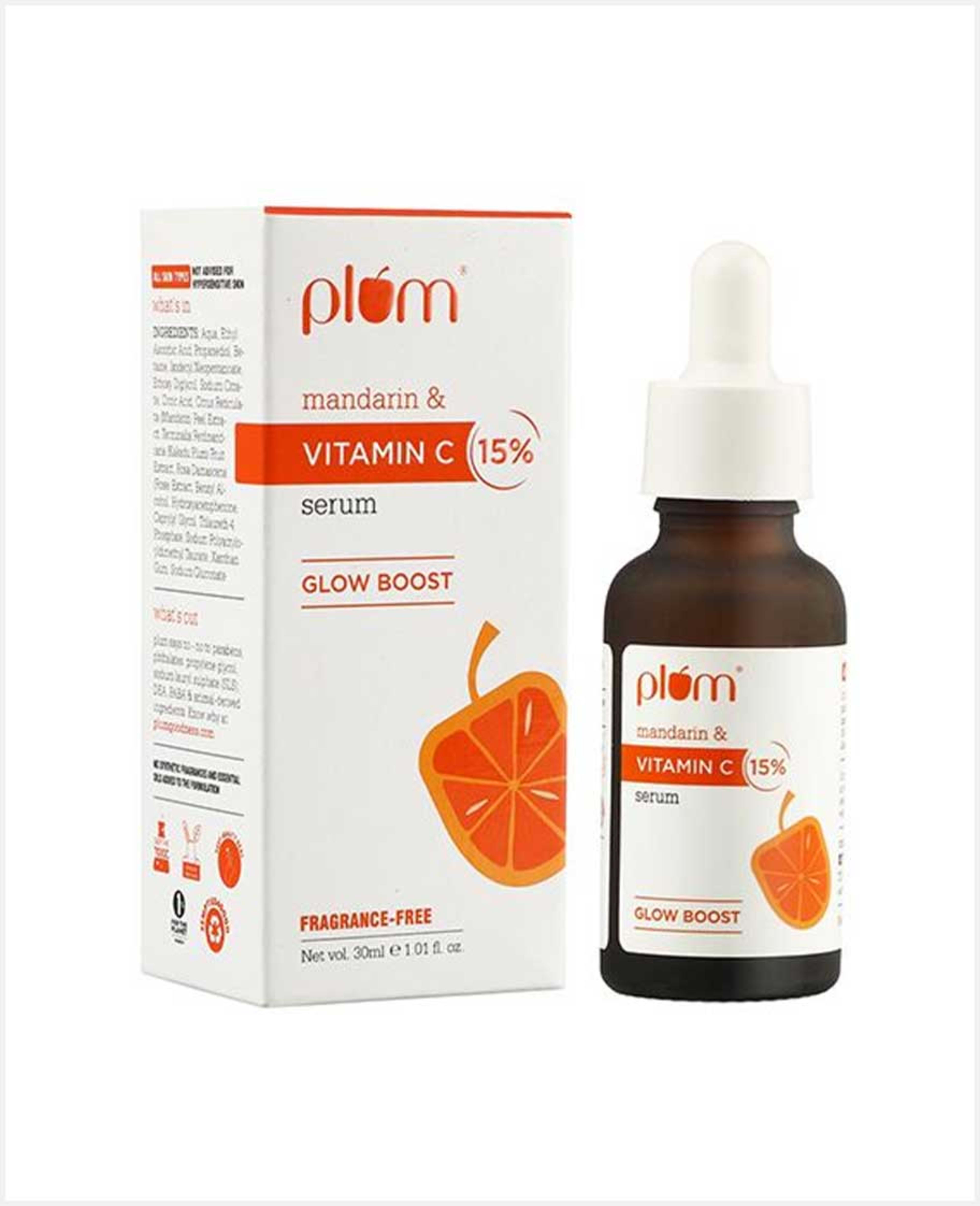 Plum Mandarin & 15% Vitamin C Glow Boost Serum 30ml