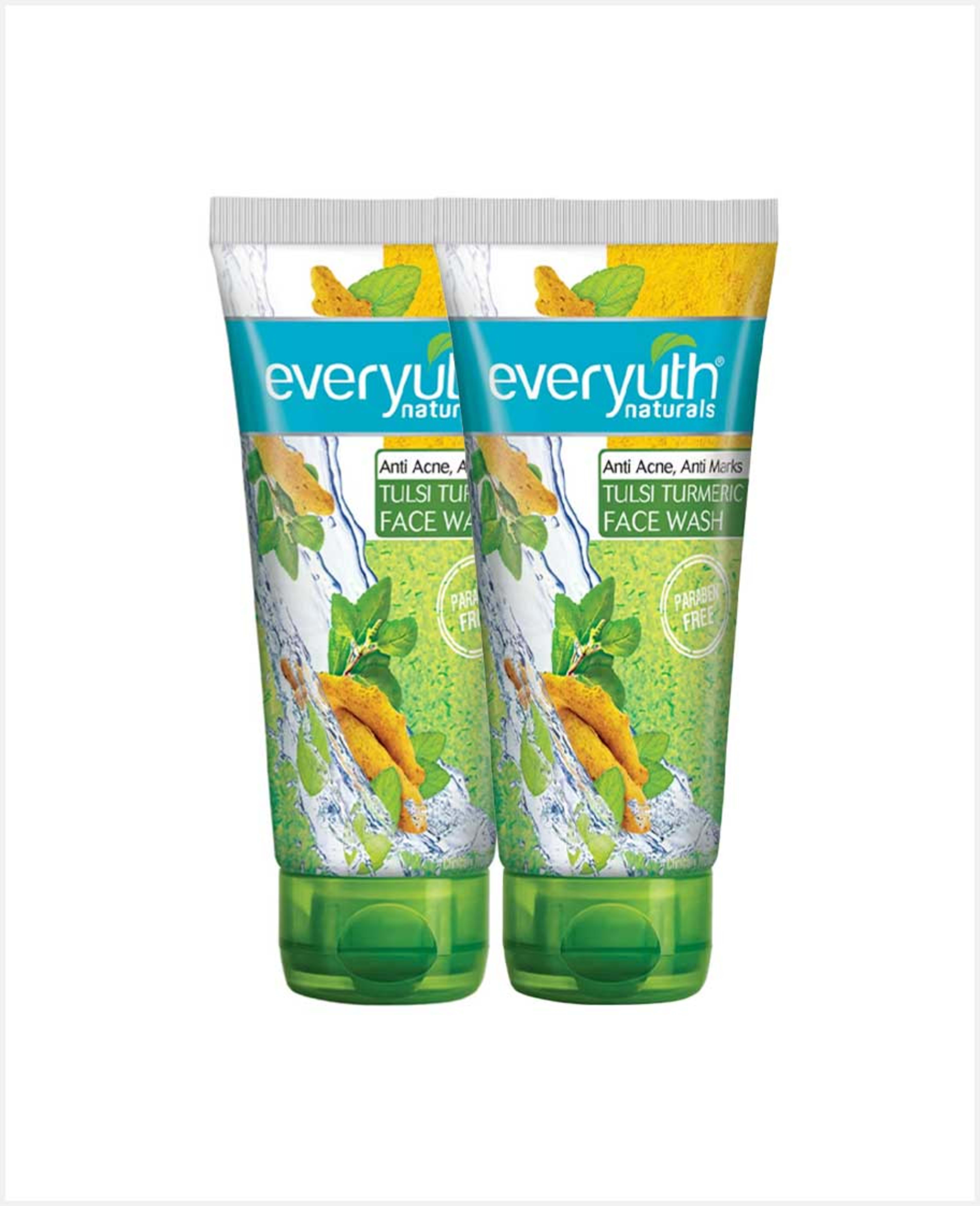 Everyuth Lemon & Cherry + Tulsi & Turmeric Face Wash 2x150gm Promo