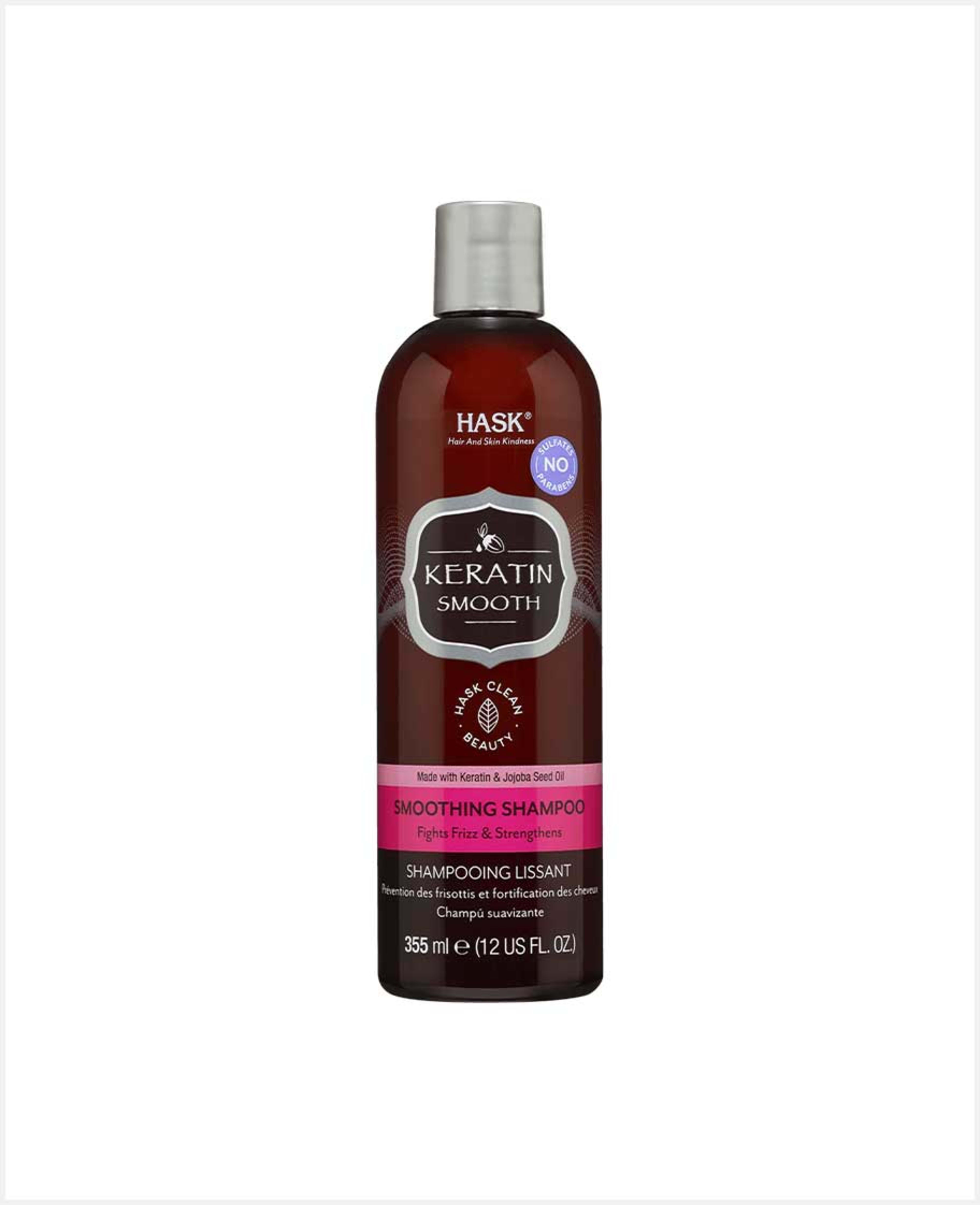Hask Keratin Smooth Smoothing Shampoo 355ml