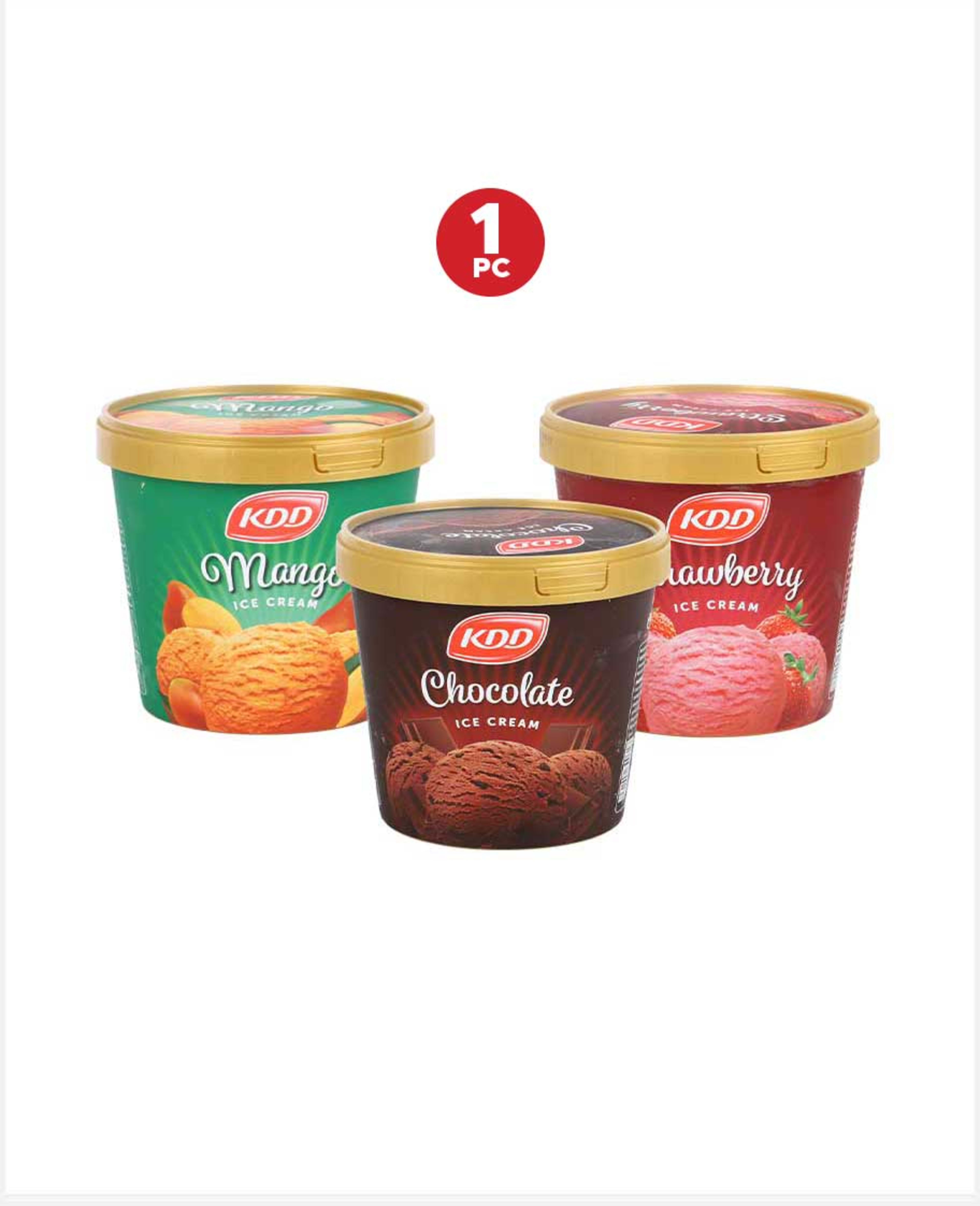 Kdd Ice Cream Assorted 1ltr Promo