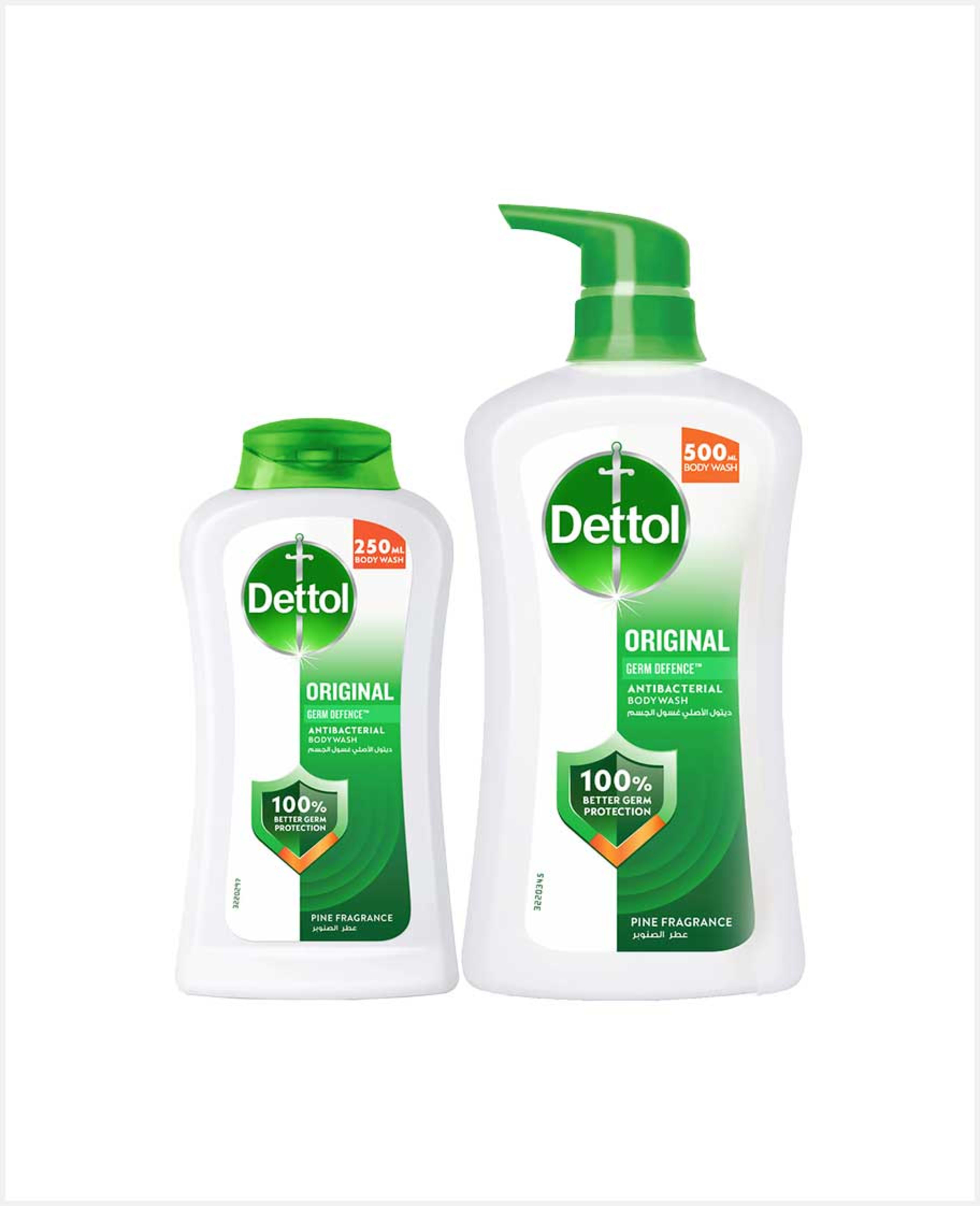 Dettol Anti Bacterial Body Wash Original 500ml+250ml