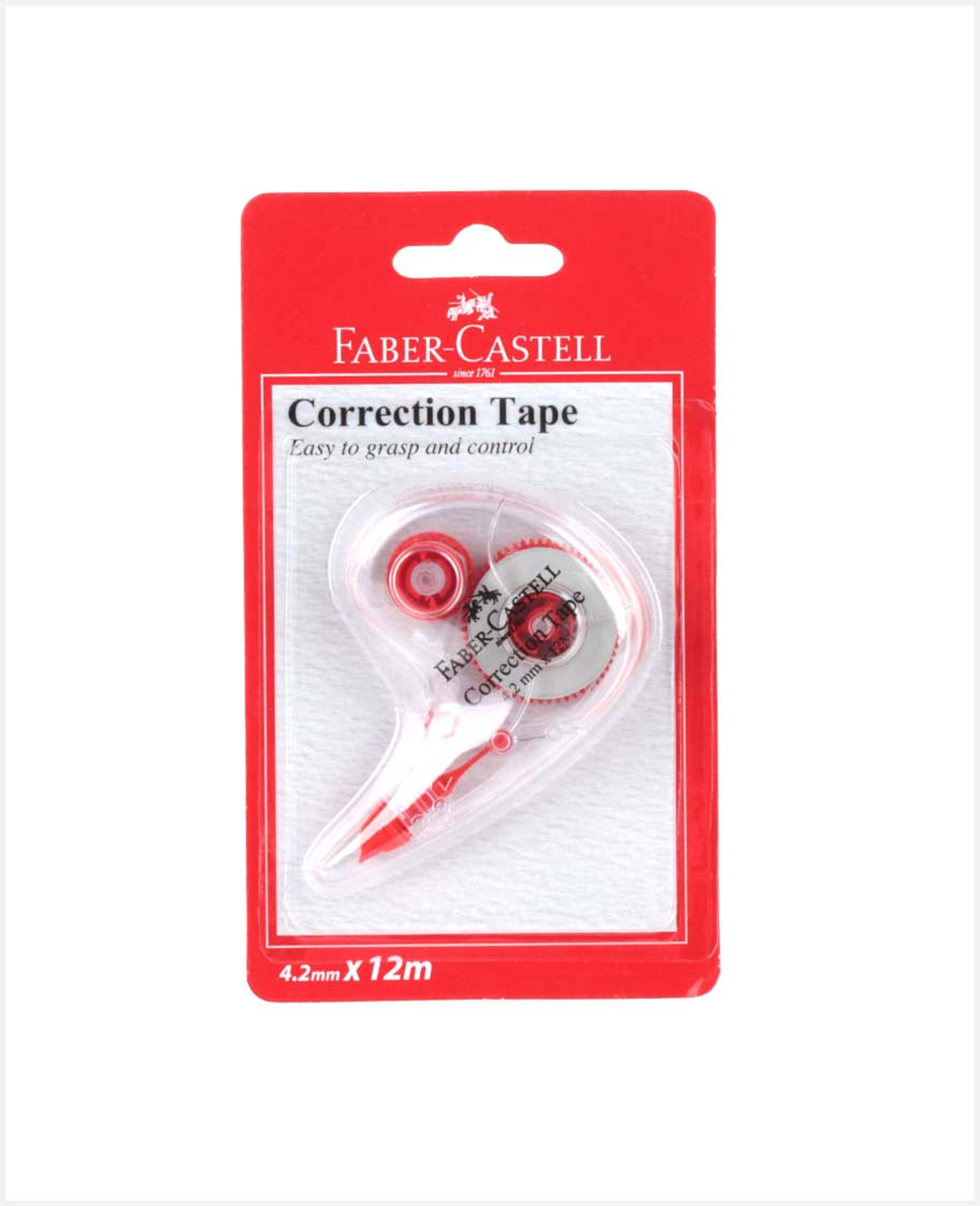 Faber-castell Correction Tape 4.2mmx12m Ct-en412/b