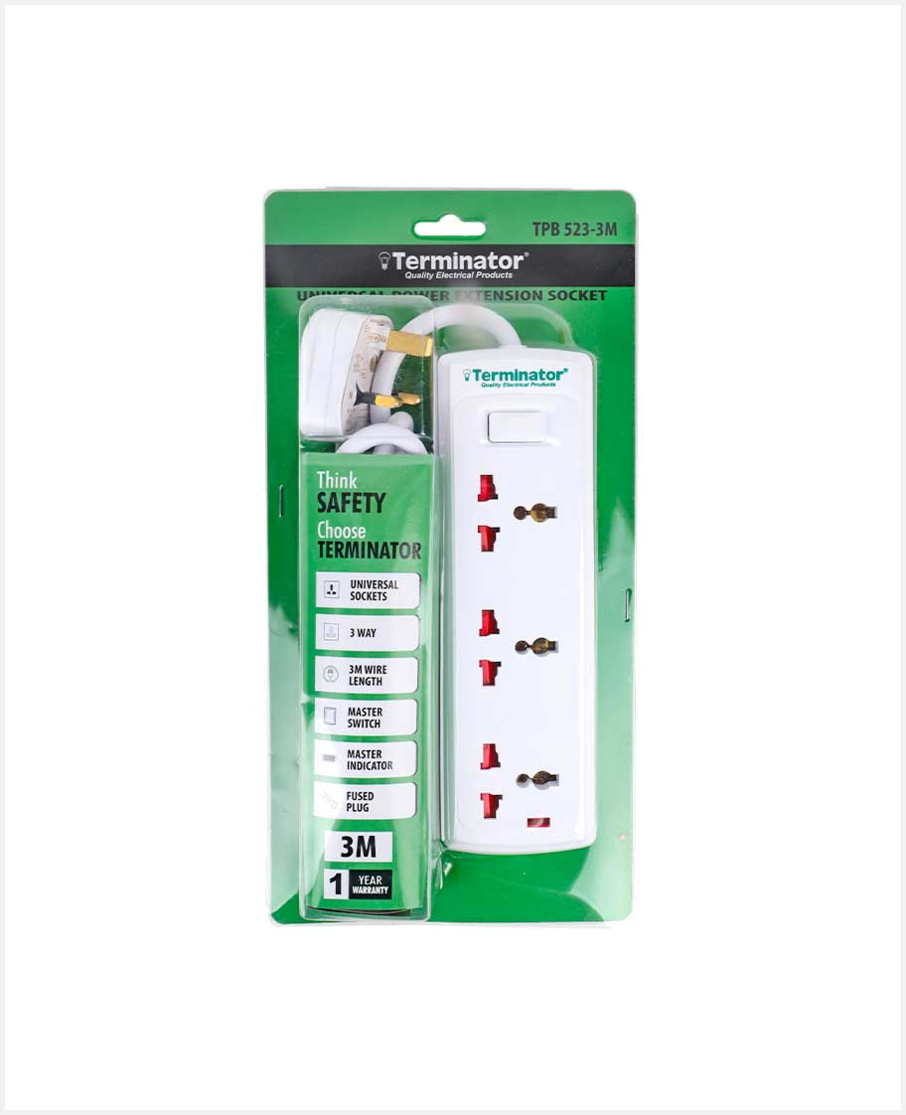 Terminator Extension Socket 3m Tpb 523-3m