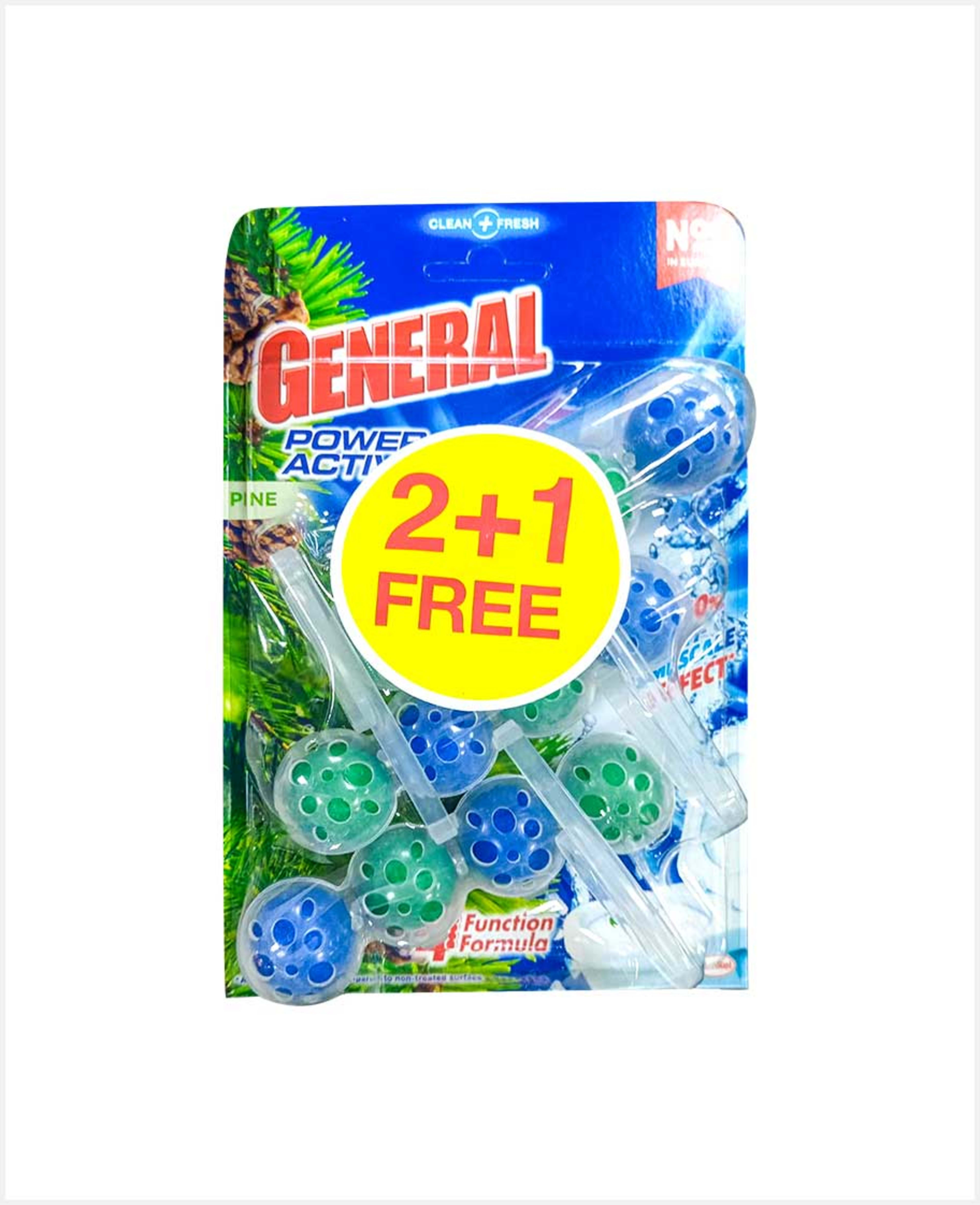 General Toilet Cleaner Max Fragrance Pine 50gm 2+1 Promo