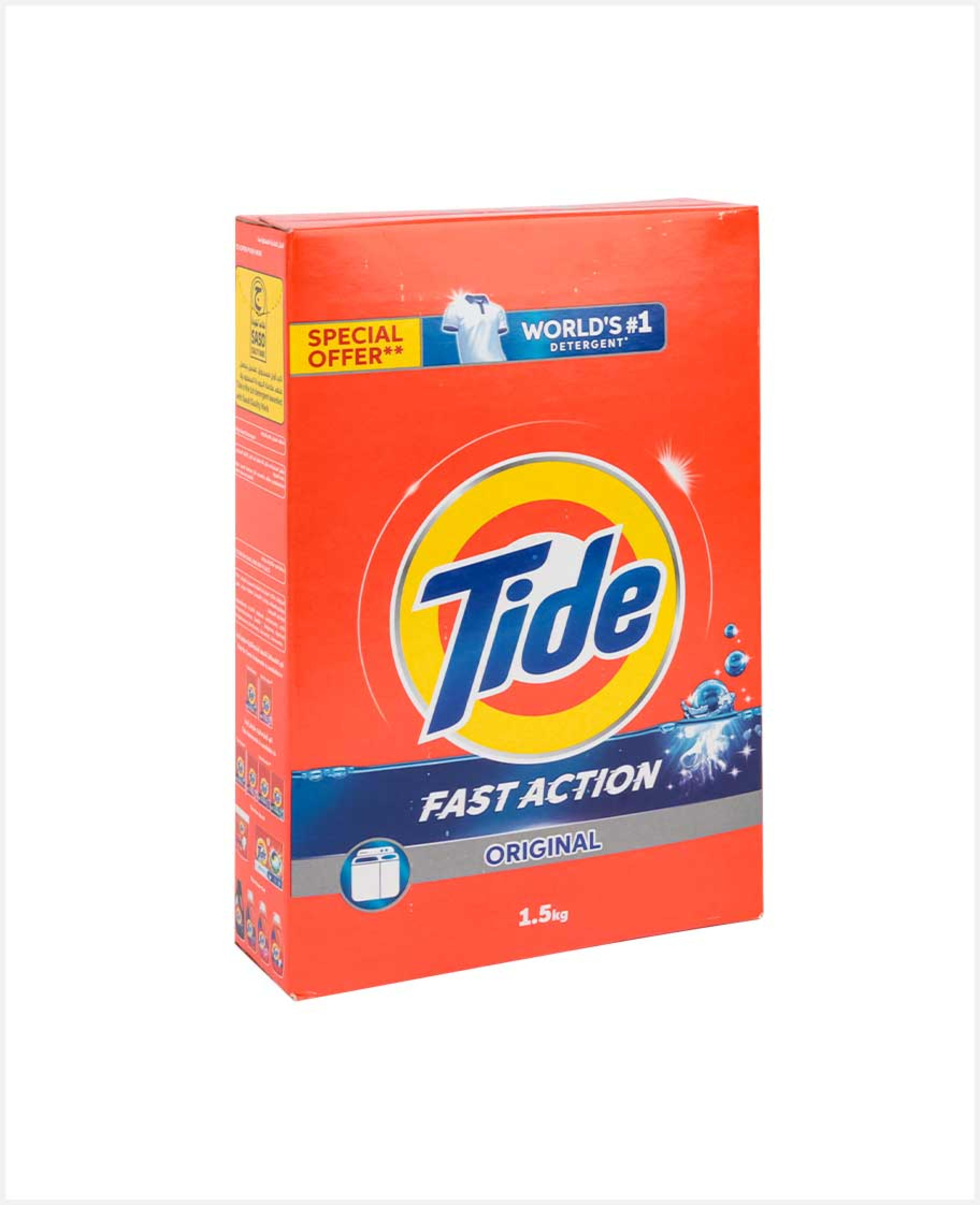 Tide Fast Action Hs Original Detergent Powder 1.5kg Sp.offer