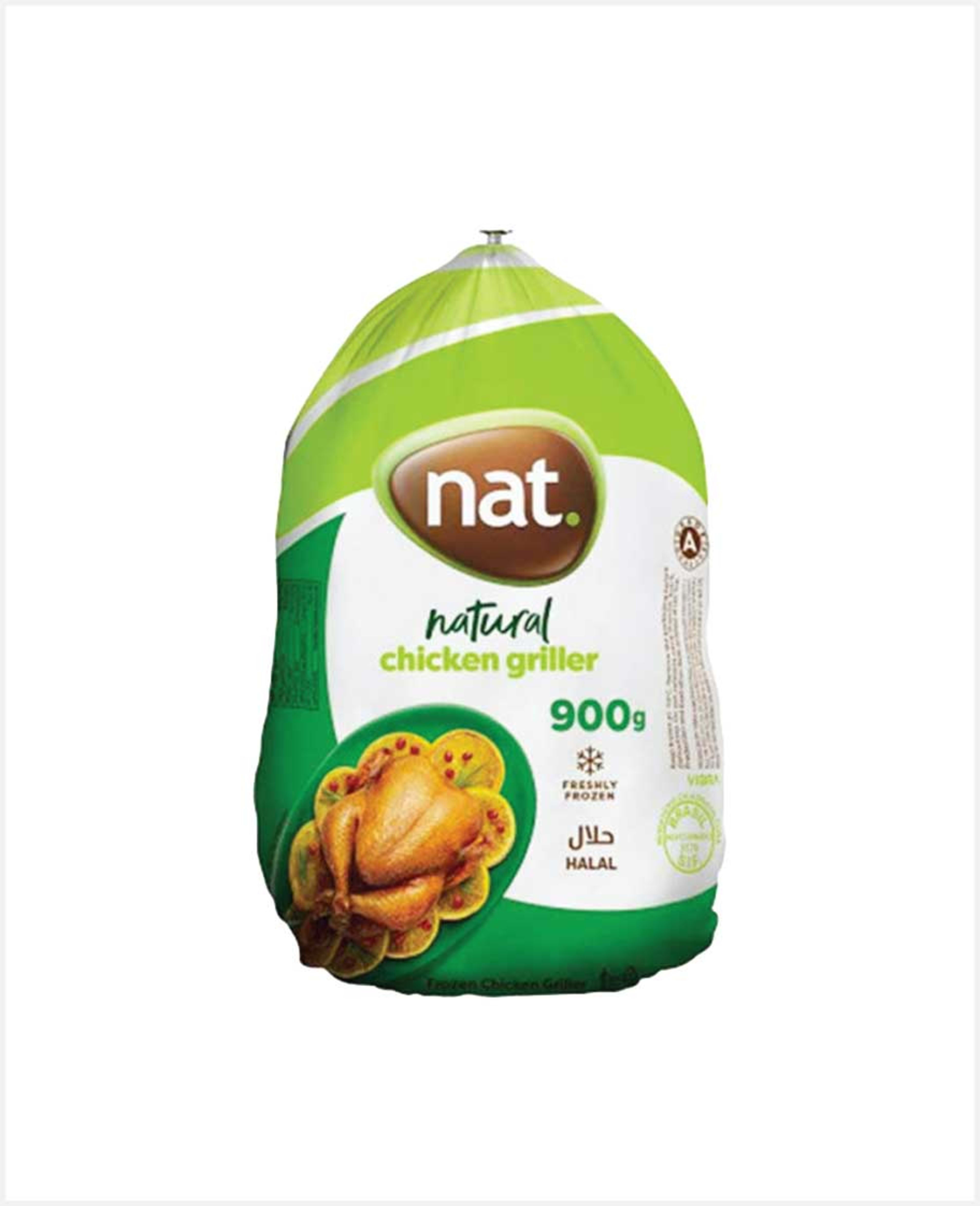 Nat Frozen Whole Chicken Griller 900gm