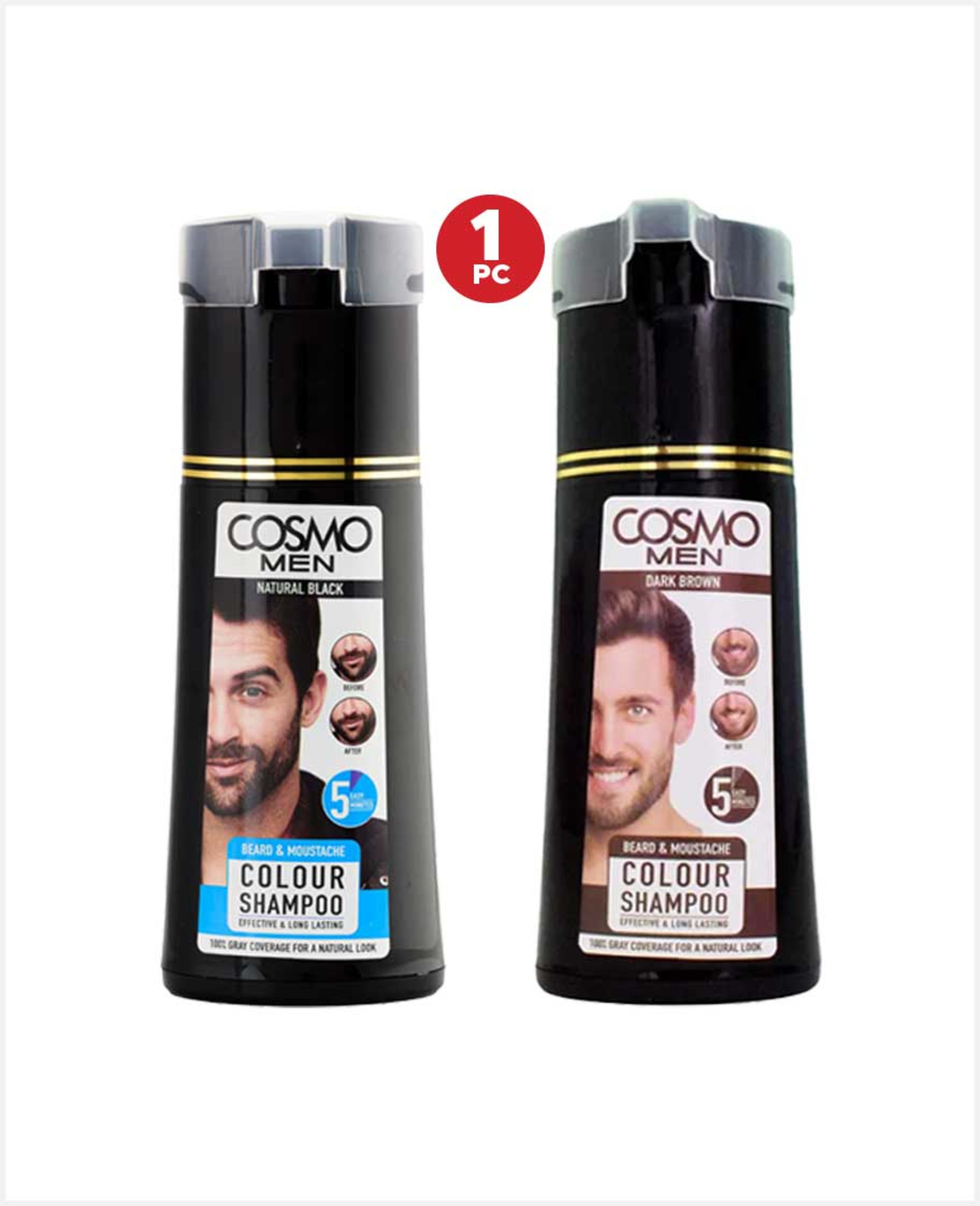 Cosmo Beard & Moustache Colour Shampoo Assorted 180ml - image 2