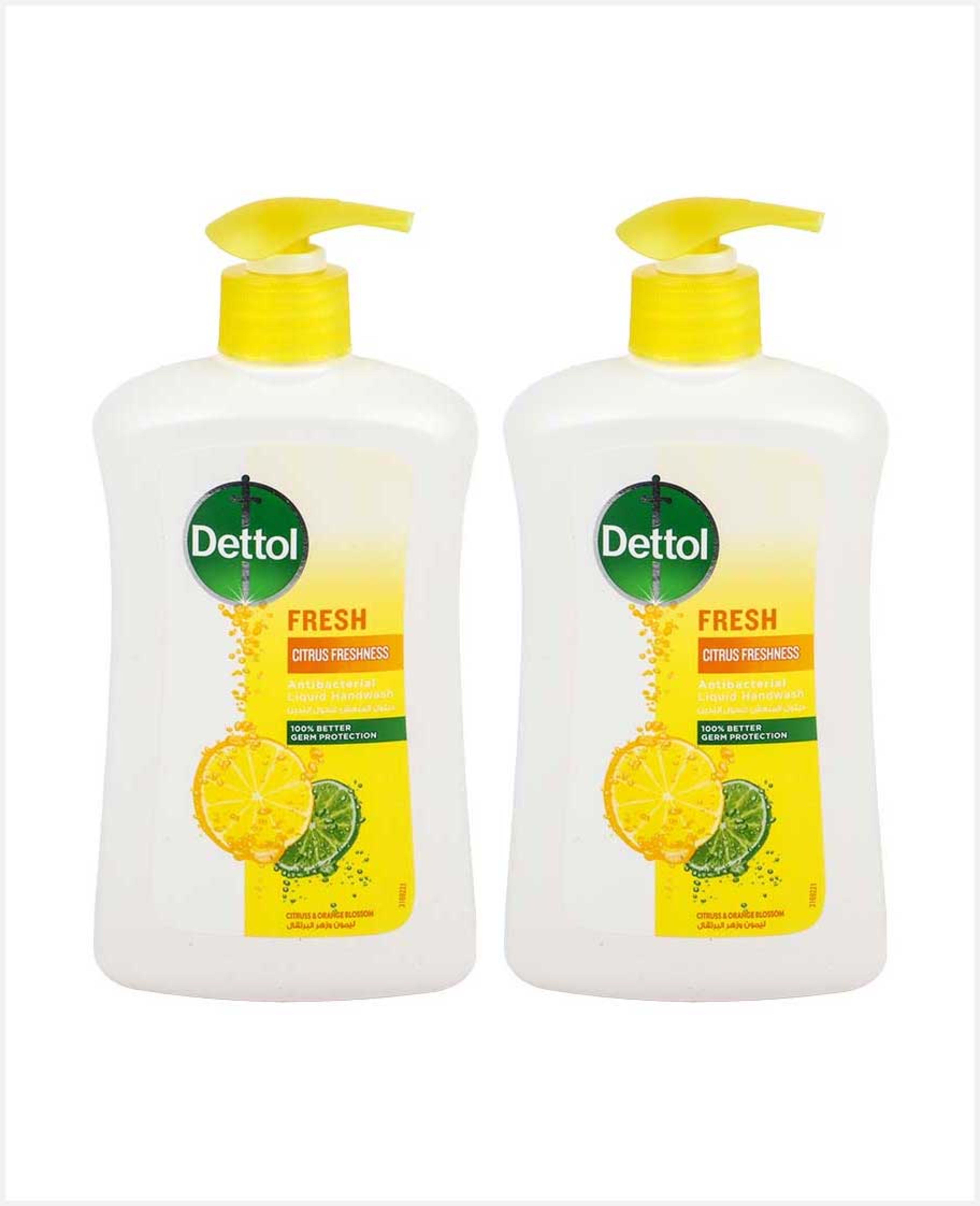 Dettol Anti Bacterial Handwash Fresh Citrus Freshness 2x400ml @35%off
