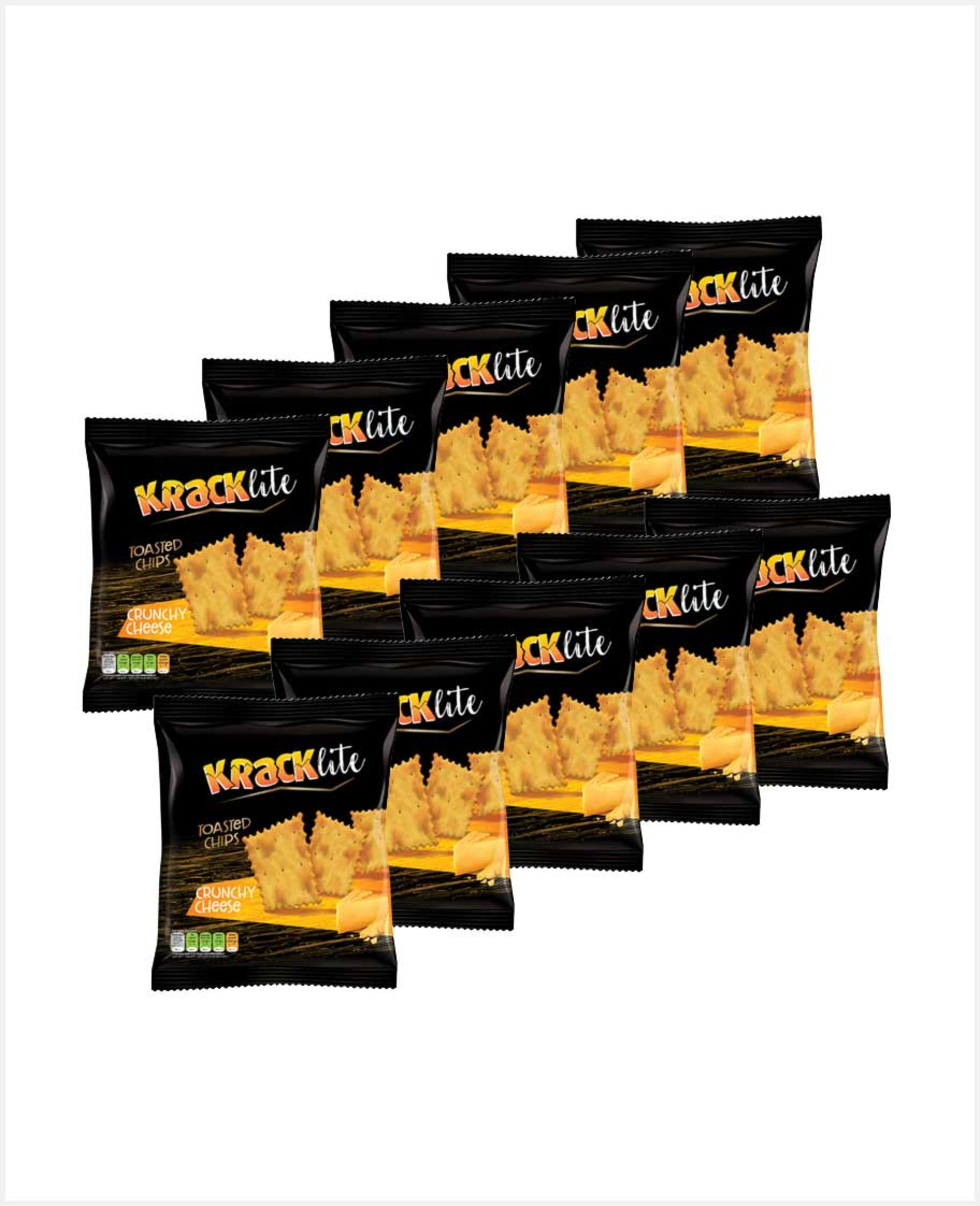 Kracklite Toasted Chips Crunchy Cheese 10x26gm Promo