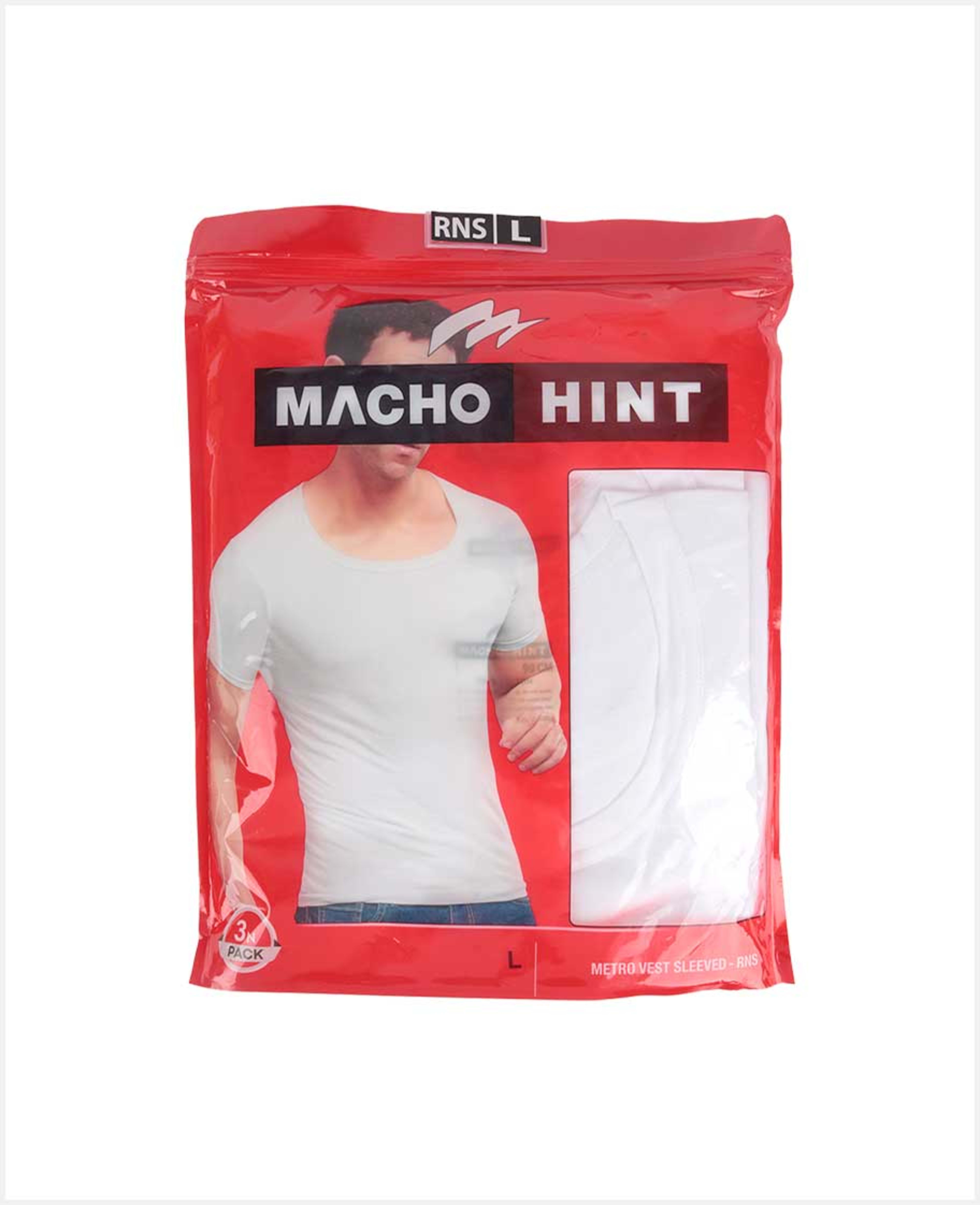 Amul Macho Mens Vest 3pcs Rns Size-90cm
