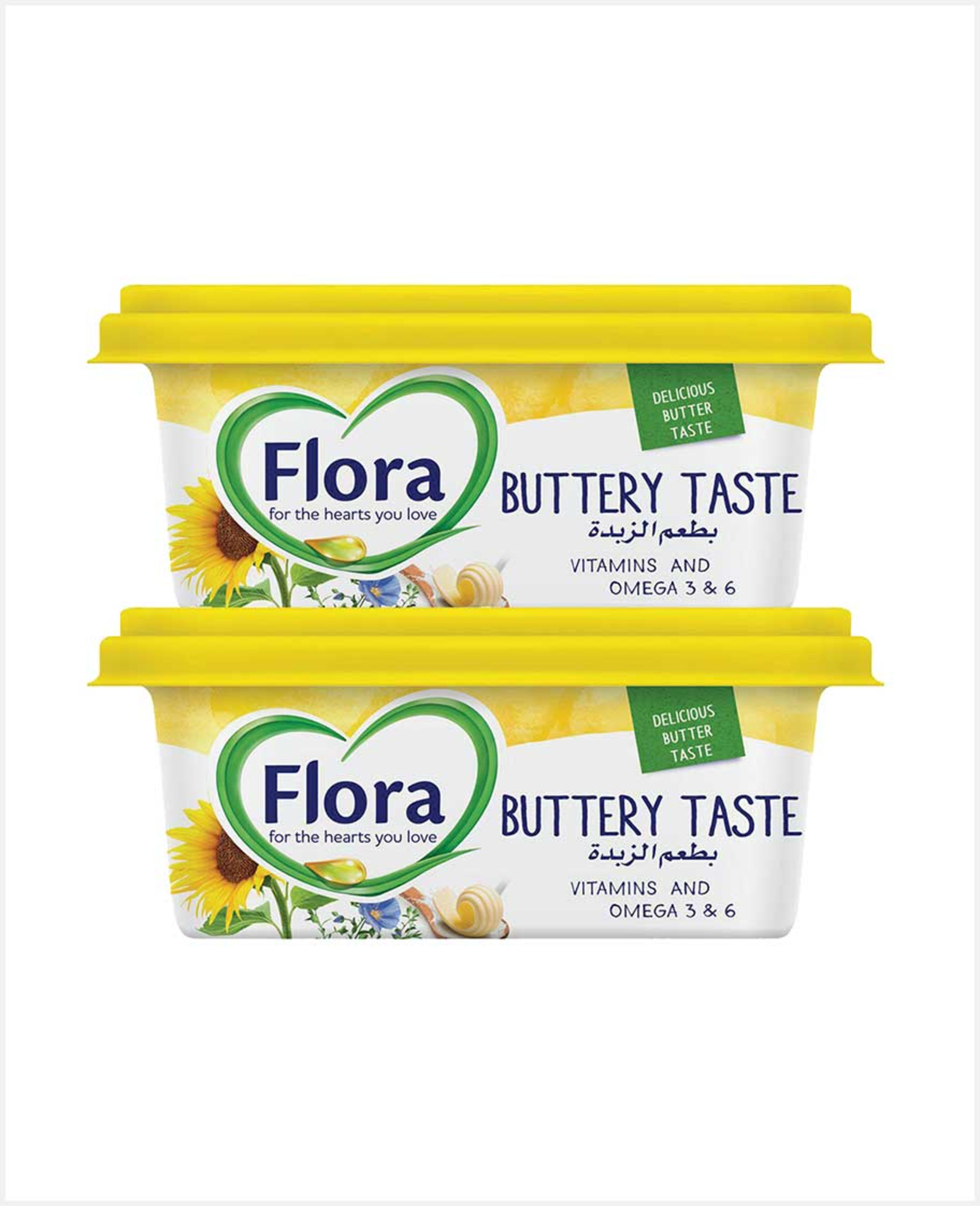 Flora Vegetable Oil Spread Buttery Taste 2sx500gm Promo