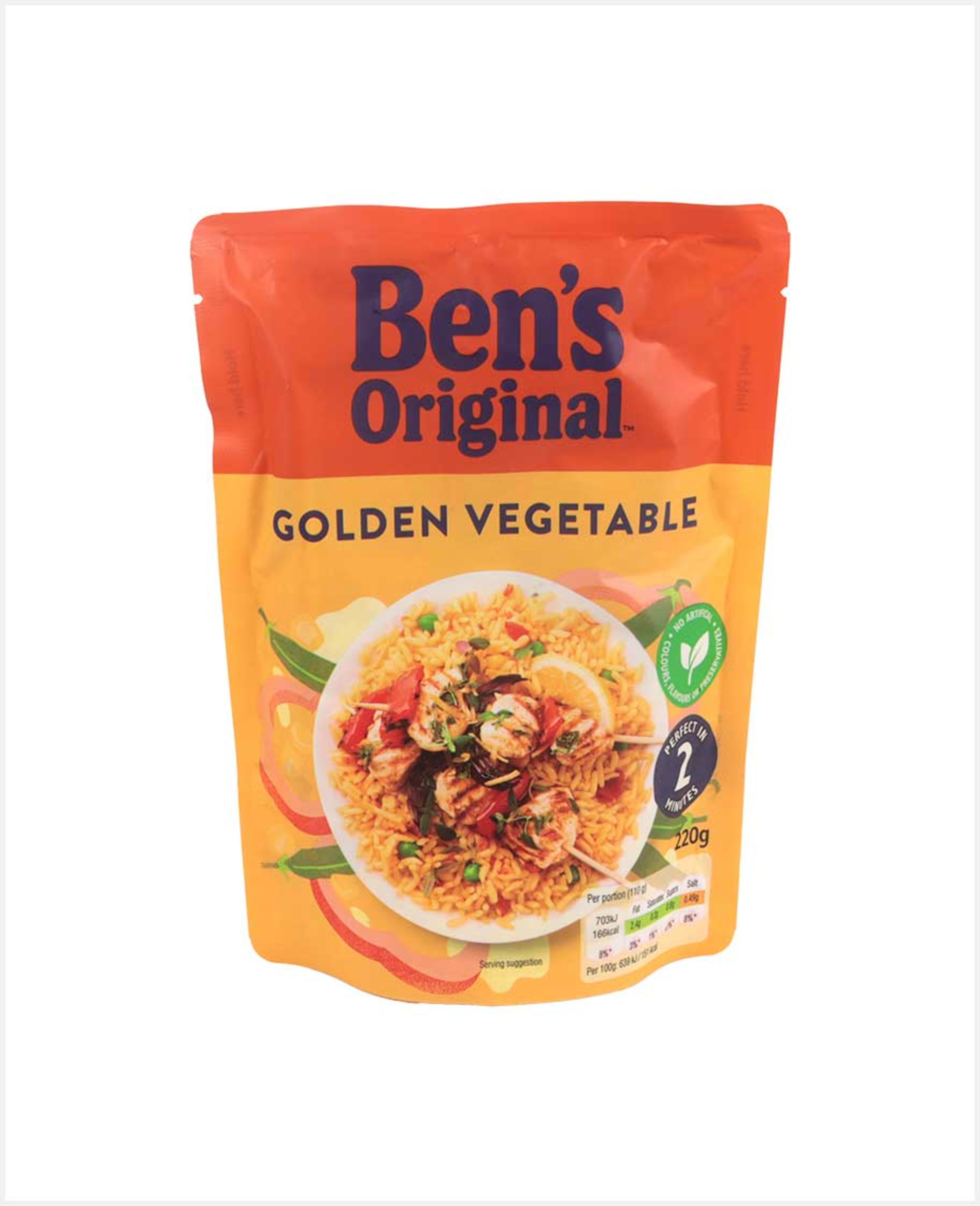 Ben's Original Golden Vegetable Rice 220gm - image 2