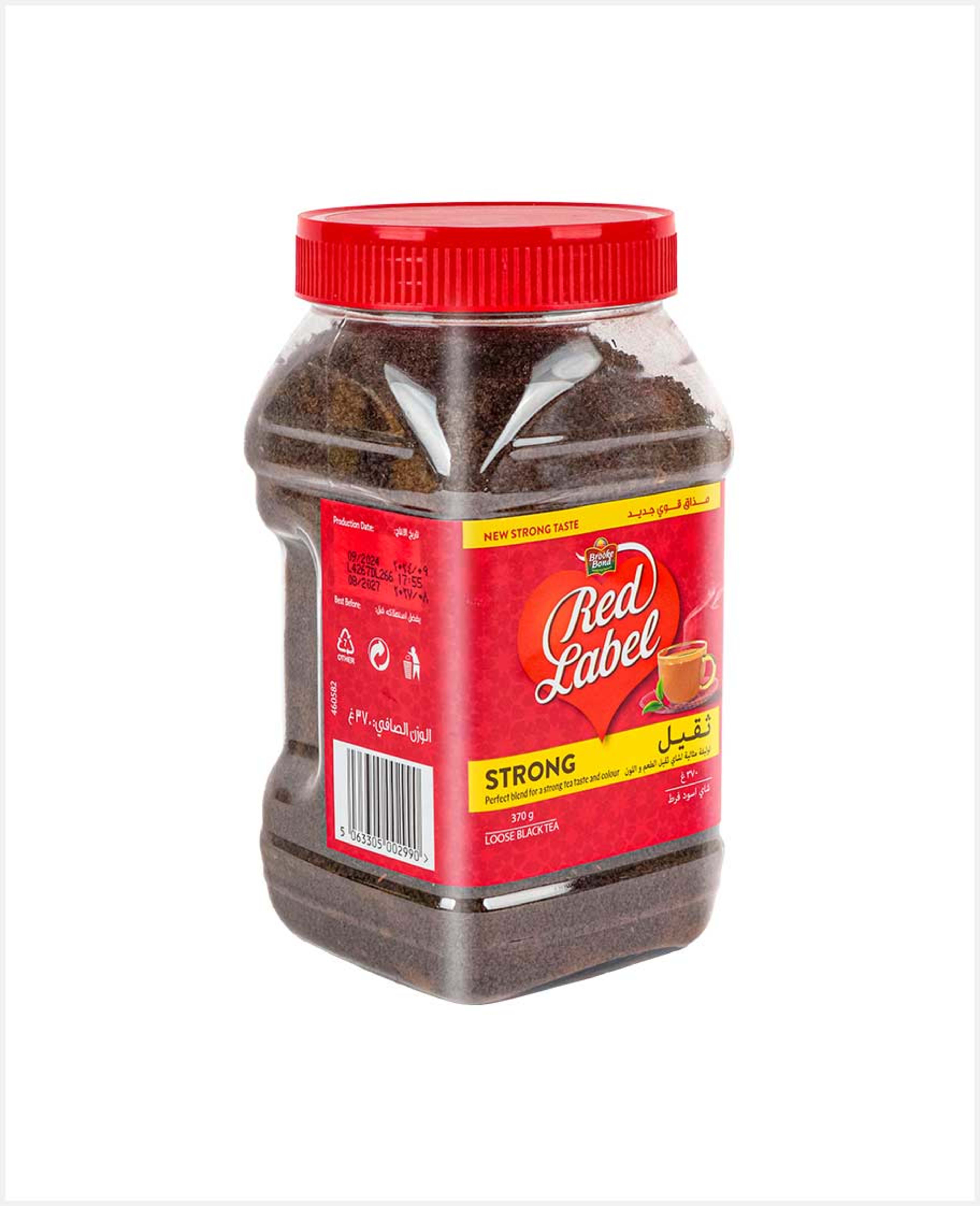 Brooke Bond Red Label Loose Black Tea Strong (jar) 370gm
