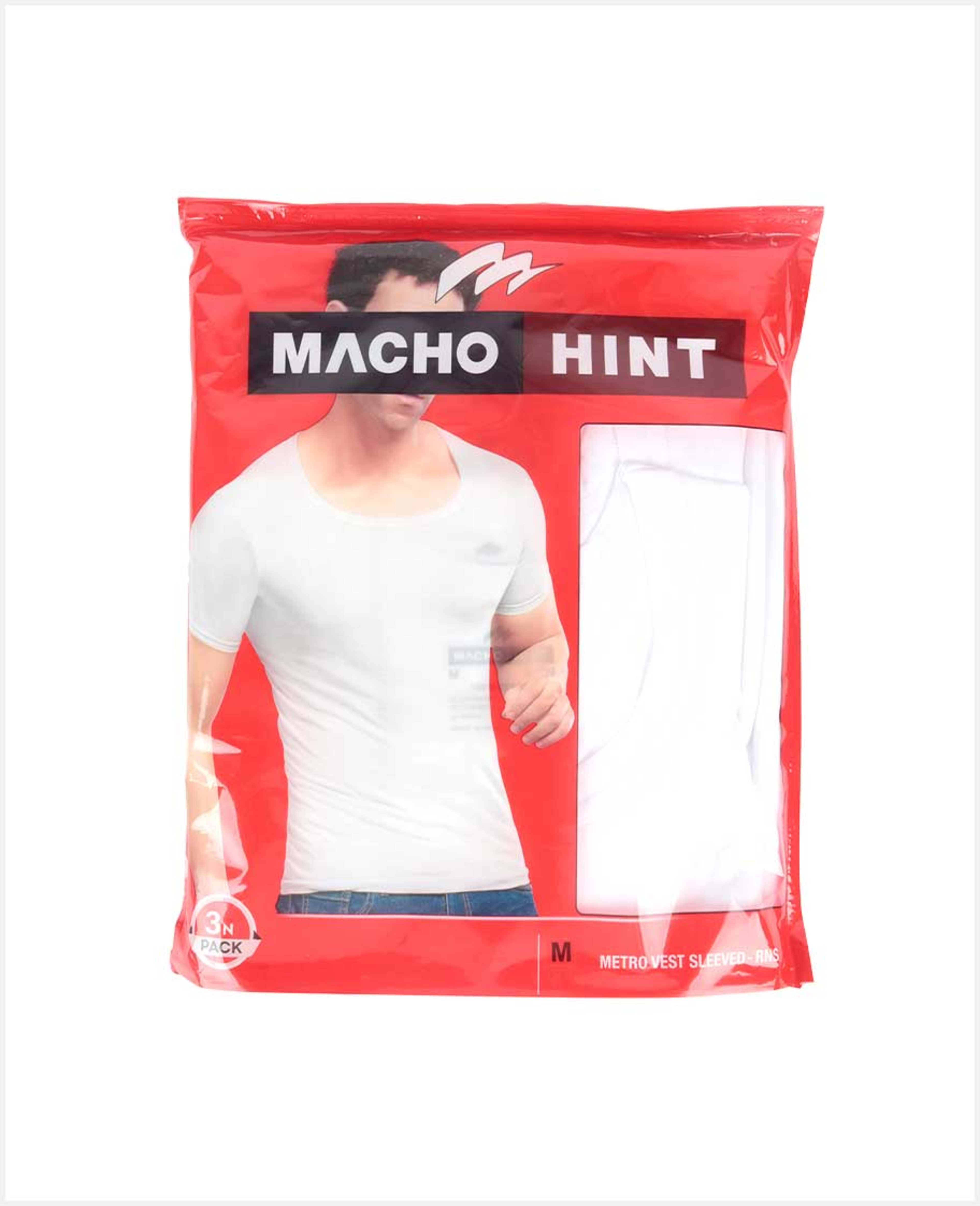 Amul Macho Mens Vest 3pcs Rns Size-85cm