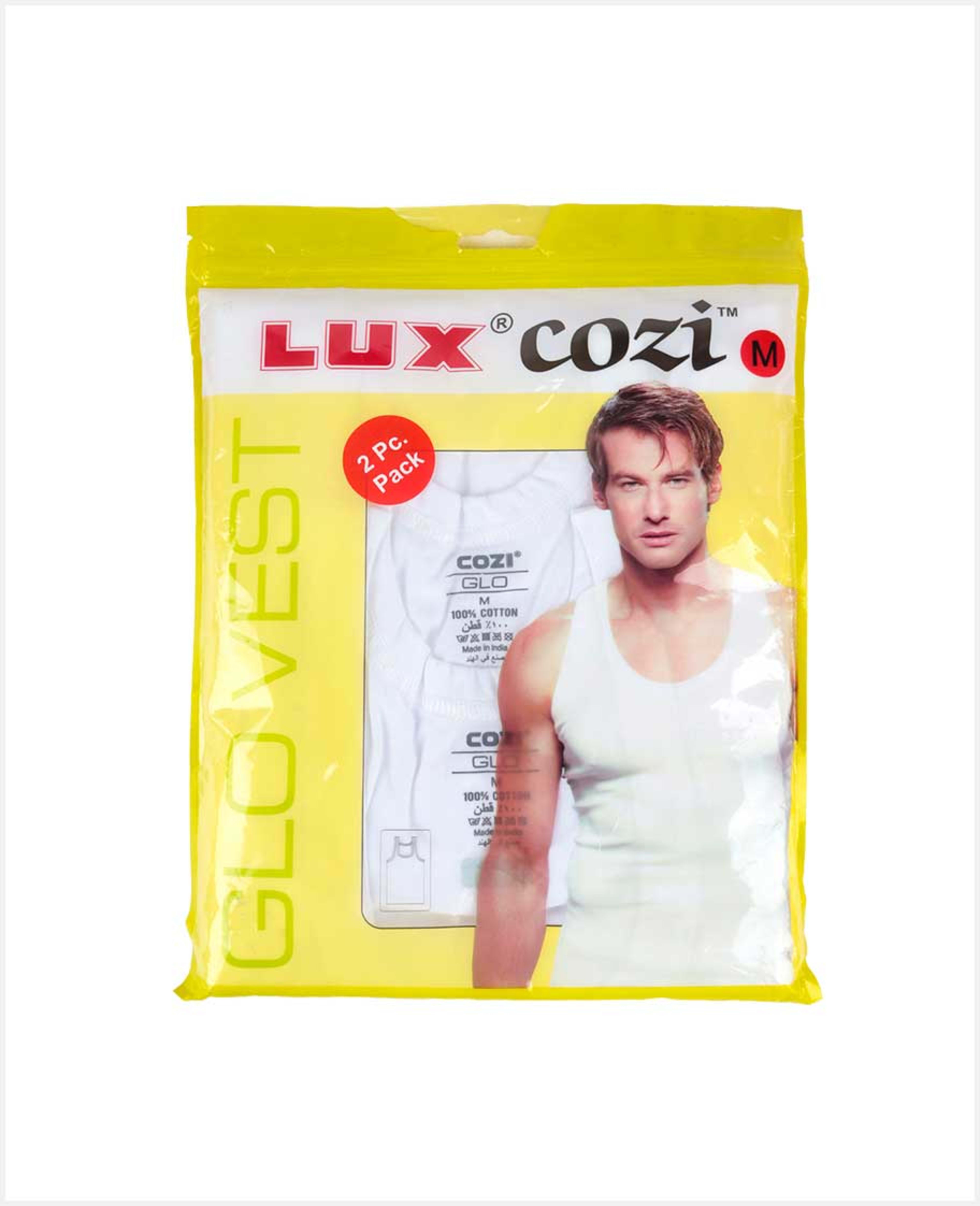 Lux Cozi Glo Vest White 2pcs Pack M/l/xl/xxl 55039