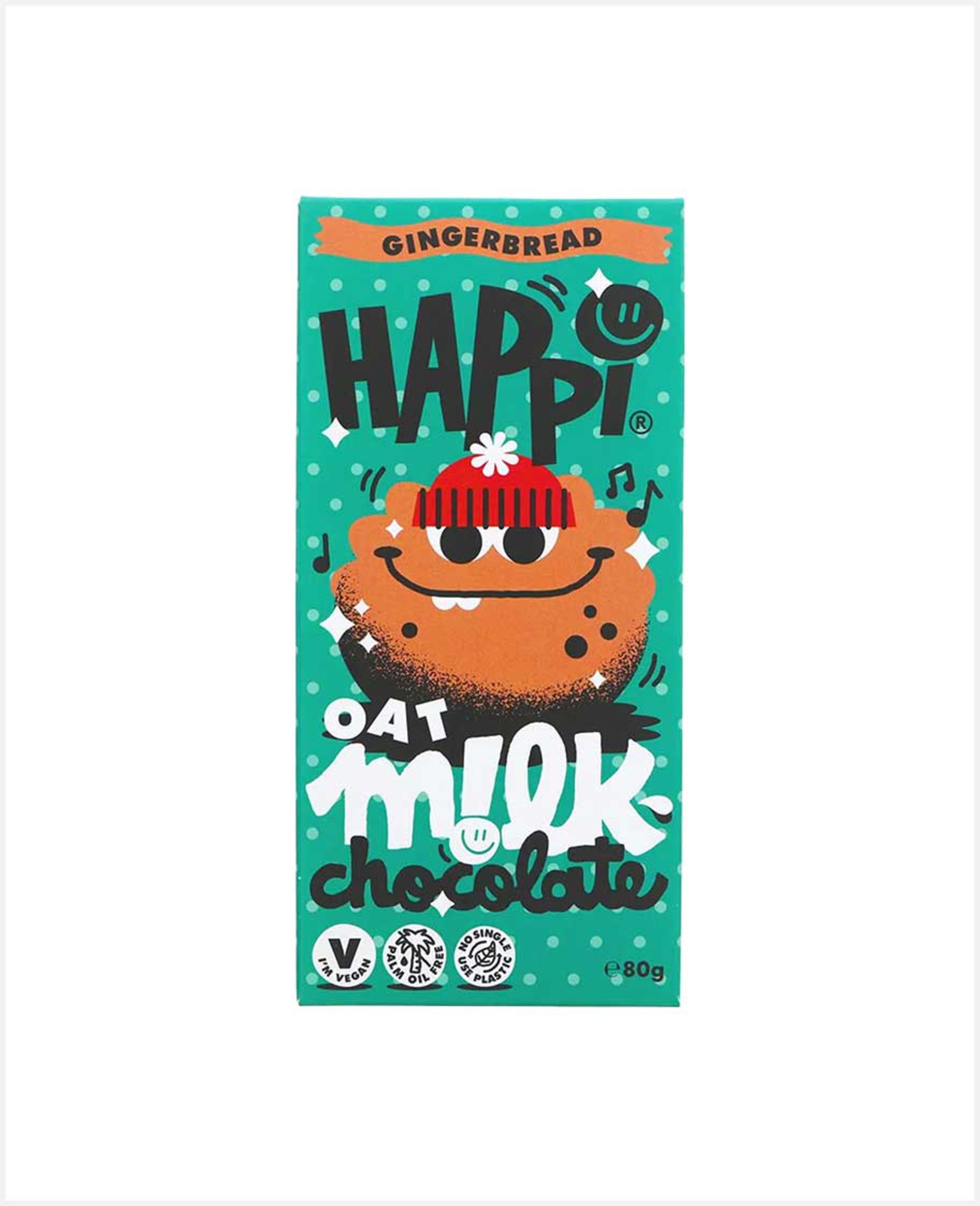 Happi Oat Milk Chocolate Gingerbread 80gm - image 2